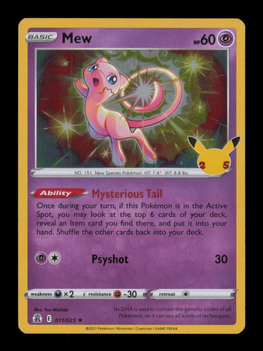MEW RARE HOLO 011/025 LP POKEMON