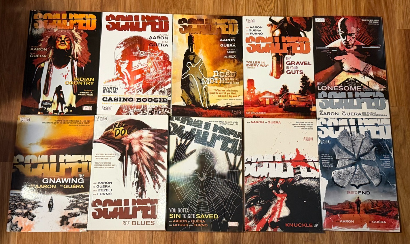 Scalped Complete TPB Lot Volumes 1-10 Aaron Guera Vertigo 1 2 3 4 5 6 7 8 9 10