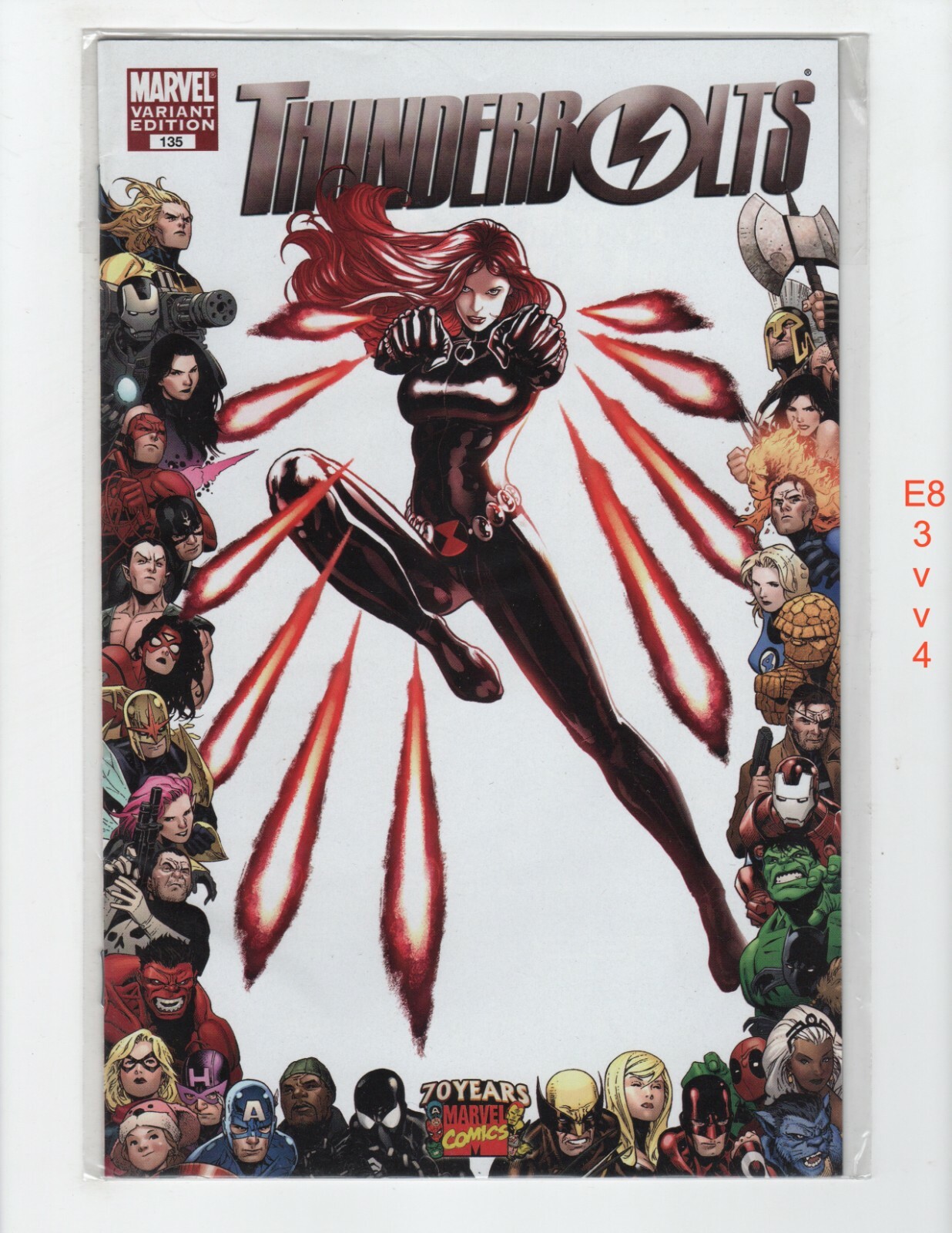 Thunderbolts #135 70th Anniversary Black Widow variant VF/NM 1997 Marvel e834