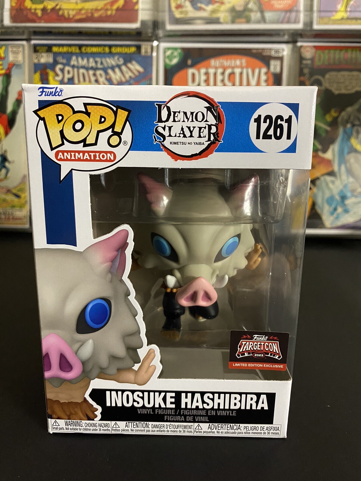 Funko Pop! Demon Slayer Inosuke Hashibira #1261 Target Con Exclusive w/Protector