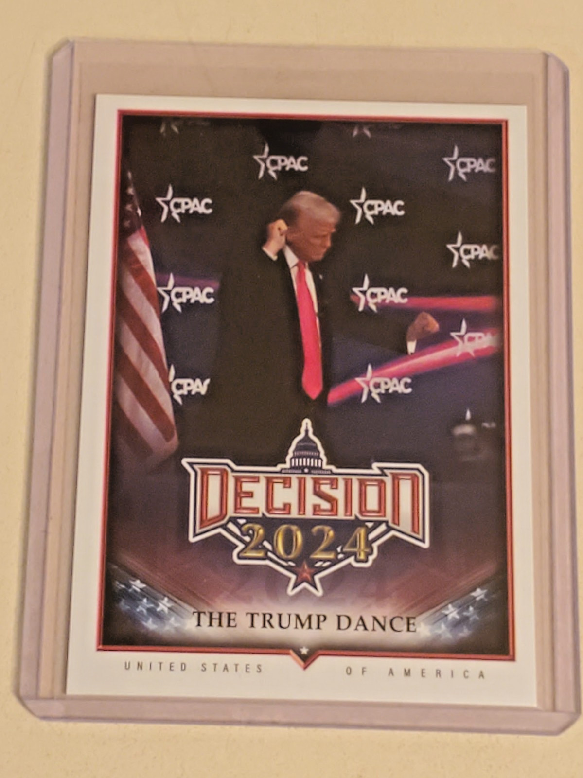 DECISION 2024 #203 TRUMP DANCE NEW Base Card in Rigid Plastic SET: Decision 2025