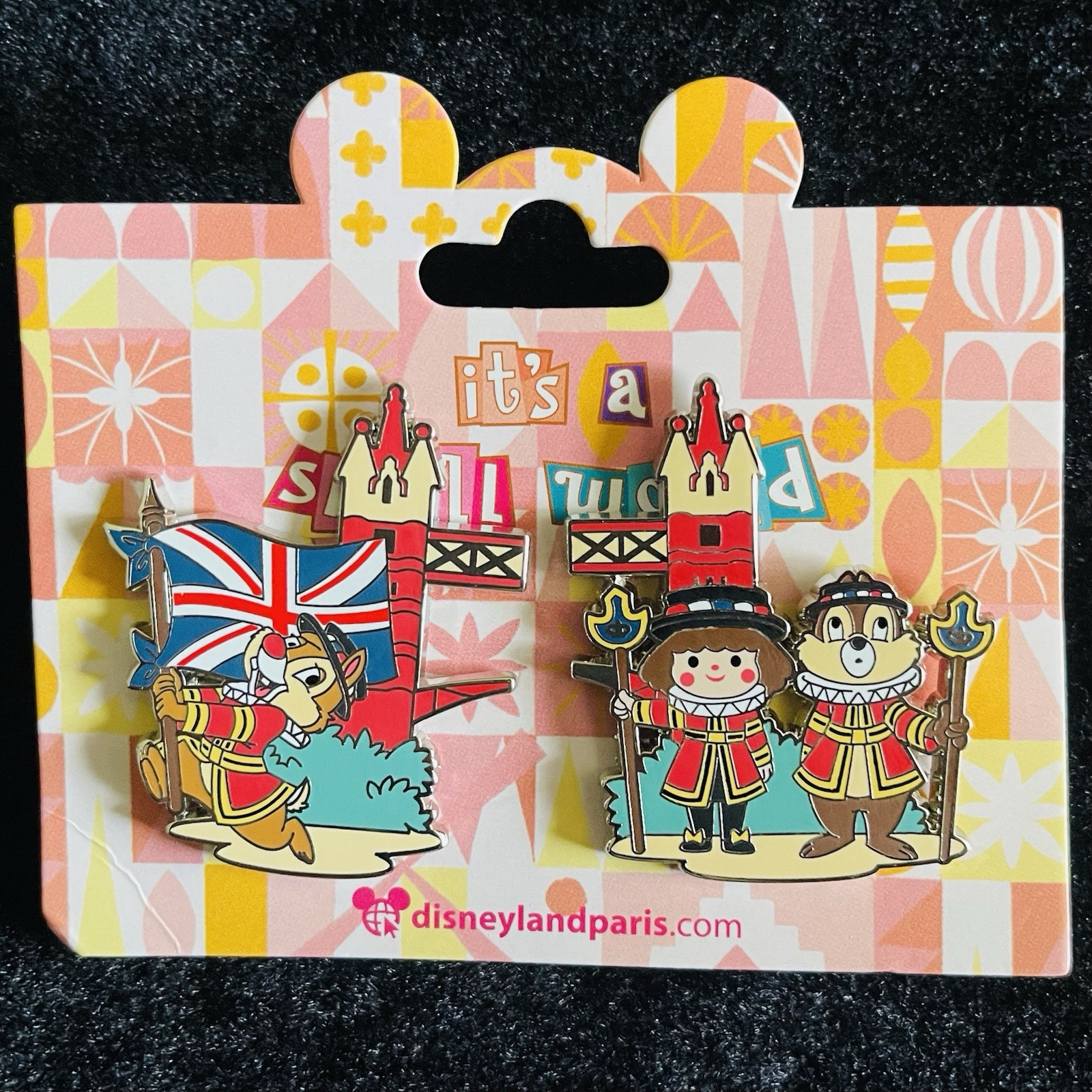DLP Chip Dale It’s a Small World London Tower Bridge Guard DLRP Paris Disney Pin