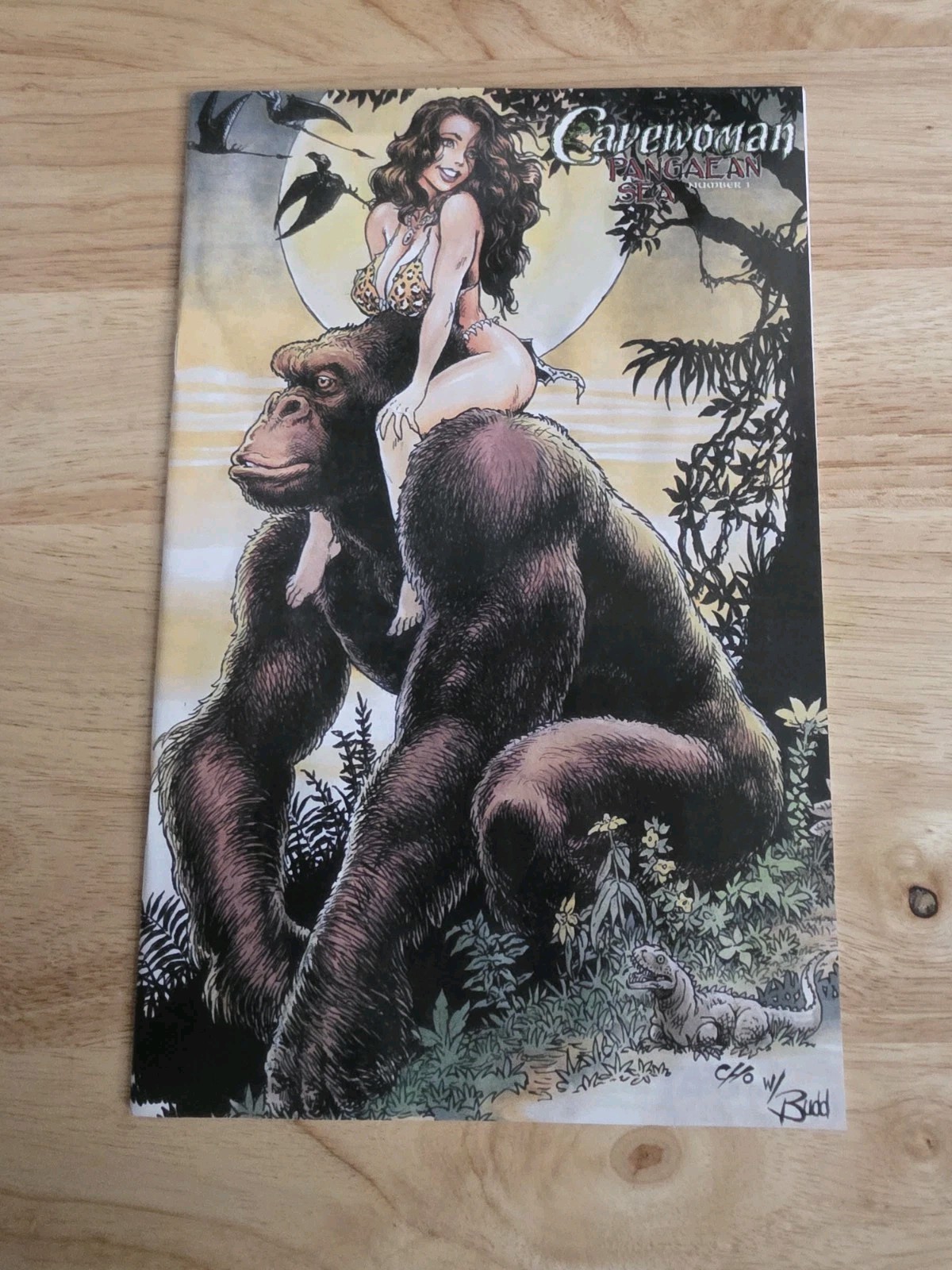 Cavewoman Pangaean Sea #1 Root Frank Cho Piggyback Cover