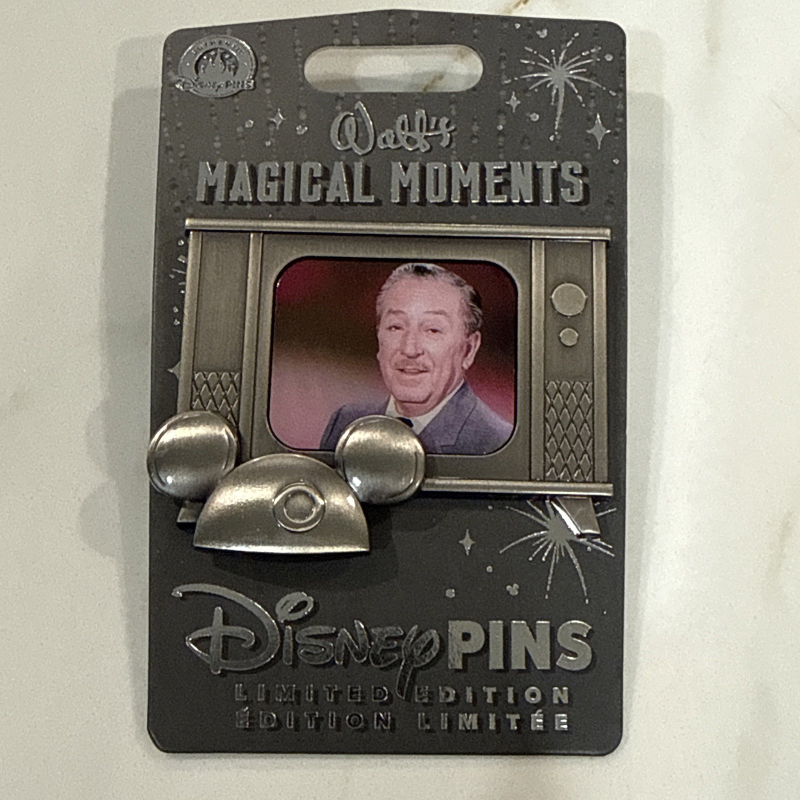 2026 DISNEY WALT’S MAGICAL MOMENTS PIN OF MONTH #6 MICKEY EAR HAT TV LE2500