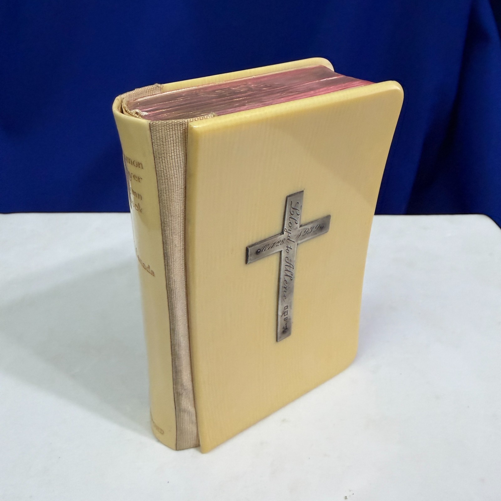 1939 Aviation Test Pilot Henry Lloyd Child & Allene Wedding Gift Prayer Book