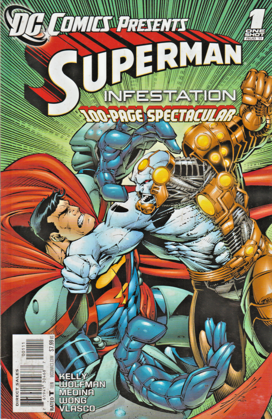 DC COMICS PRESENTS SUPERMAN : INFESTATION 100-PAGE SPECT. $7.99 2011 NICE!!!