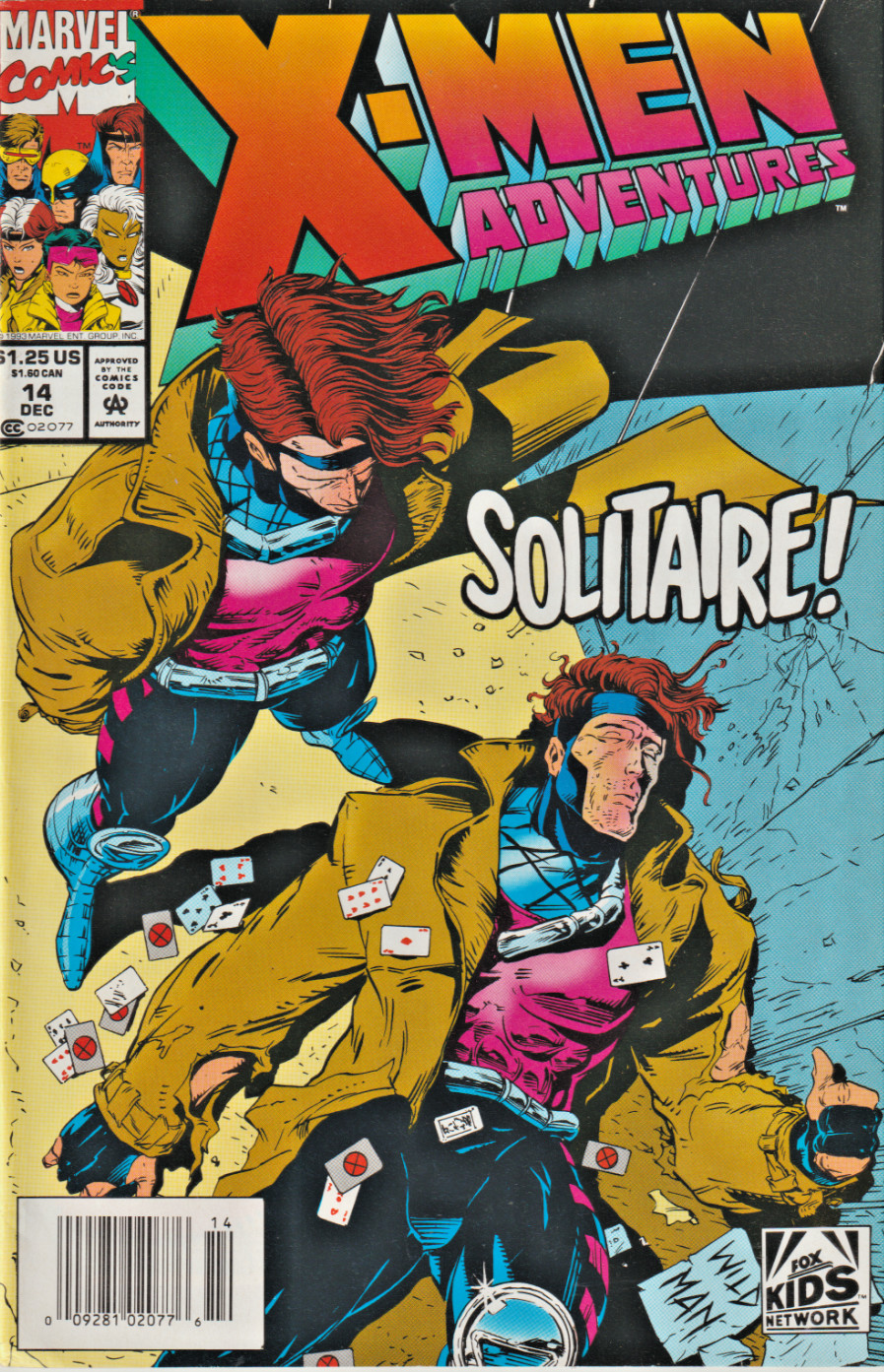 X-MEN ADVENTURES #14 DAYS OF FUTURE PAST II FOX KIDS * MARVEL 1993 NICE!!!