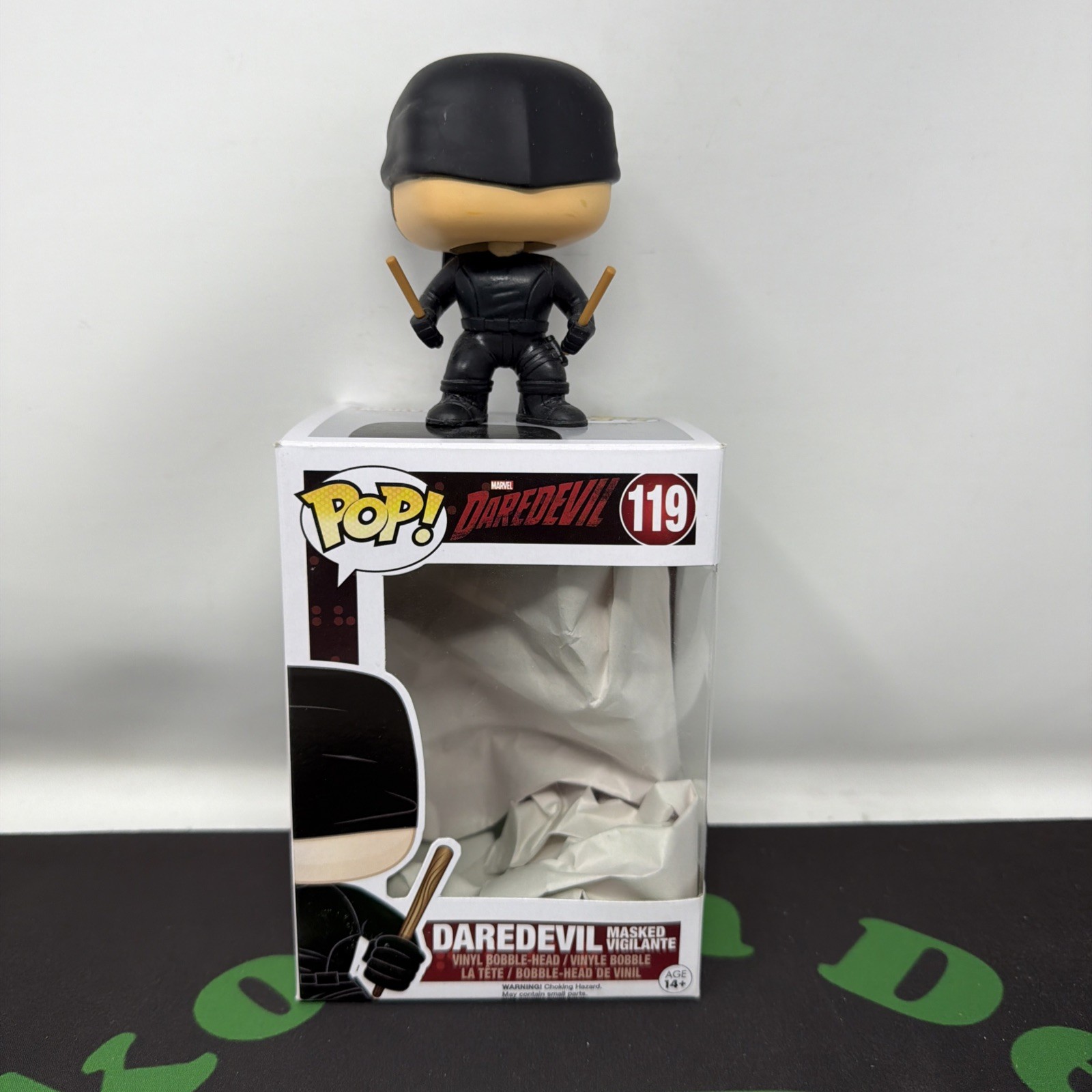 Funko Pop! Marvel Daredevil #119 Vinyl Bobble-Head Figure Loose W/ Box Vaulted