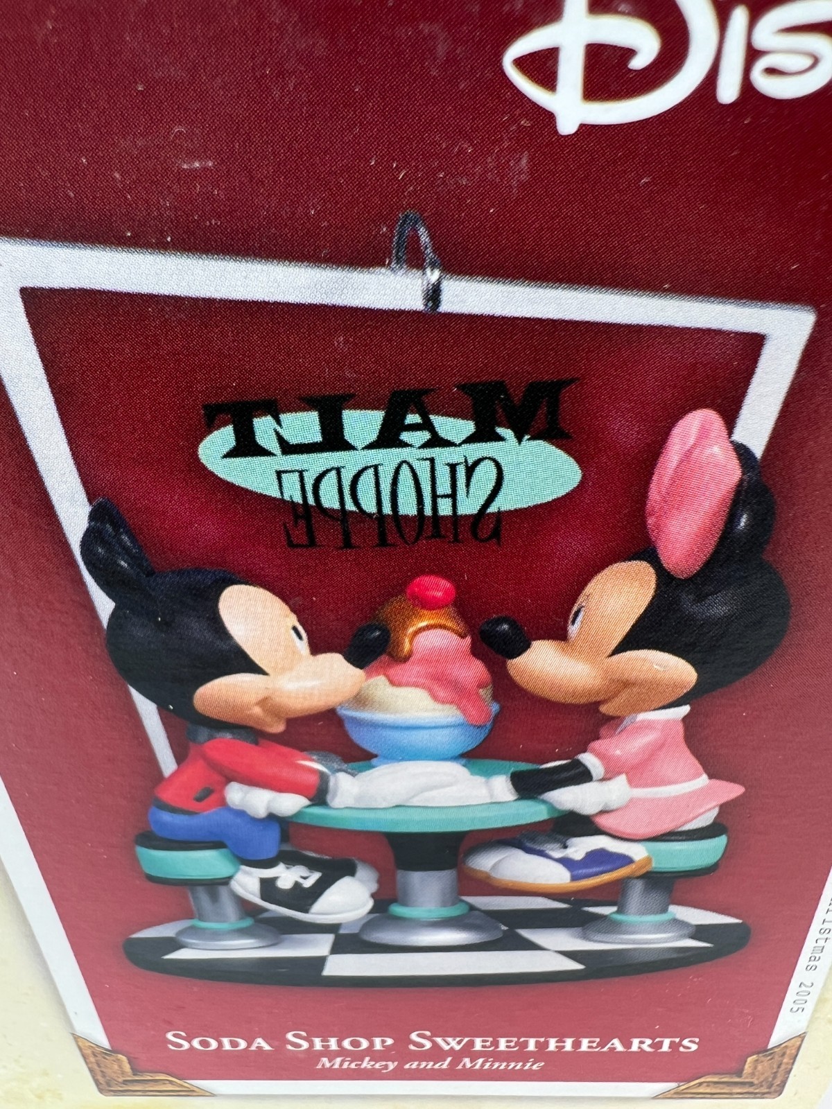 Hallmark Keepsake Ornament 2005 “Soda Shop Sweethearts” Mickey & Minnie