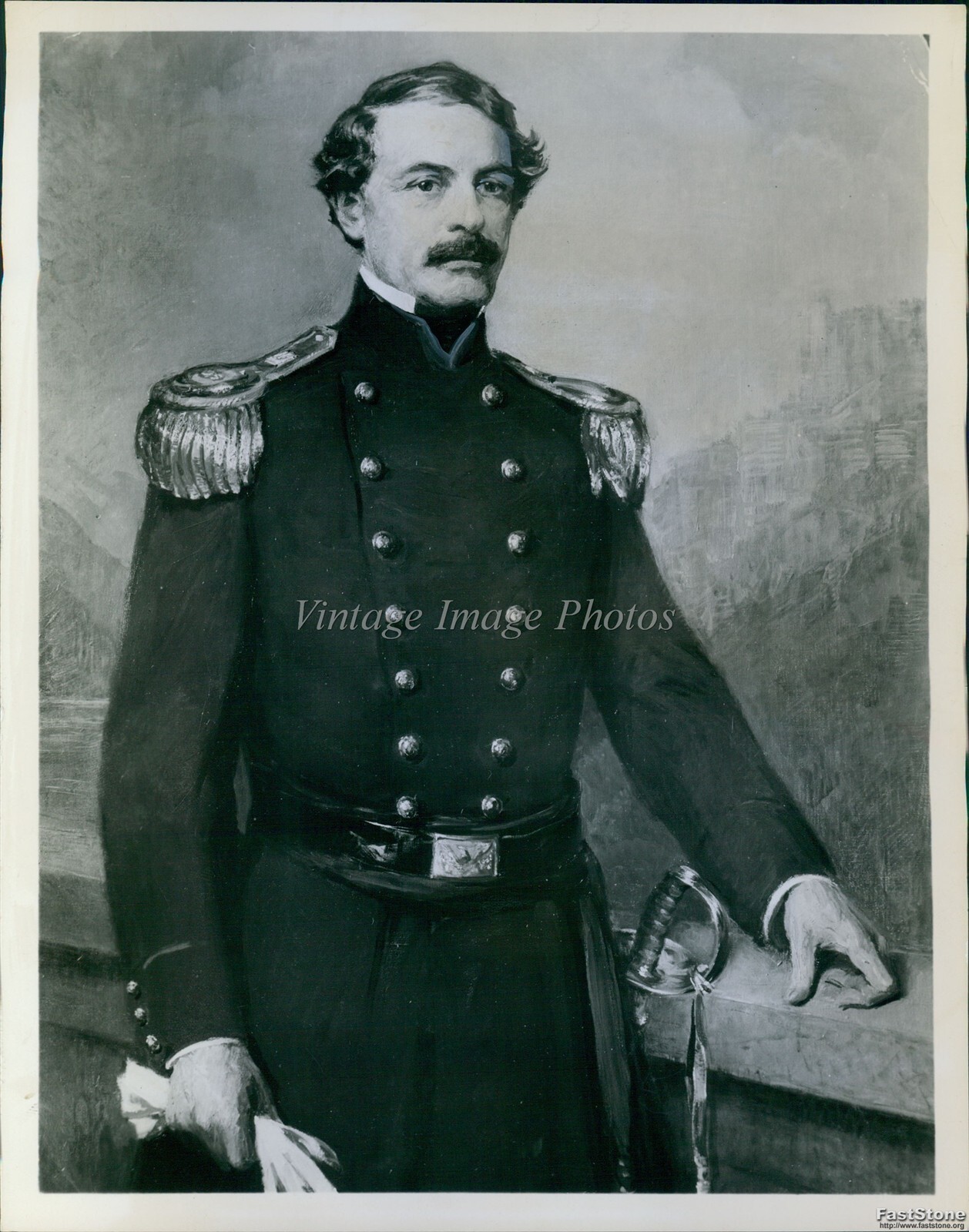 1962 Thomas Mitchell Narrates Civil War Centennial Portrait Of Gen Ro Photo 7×9