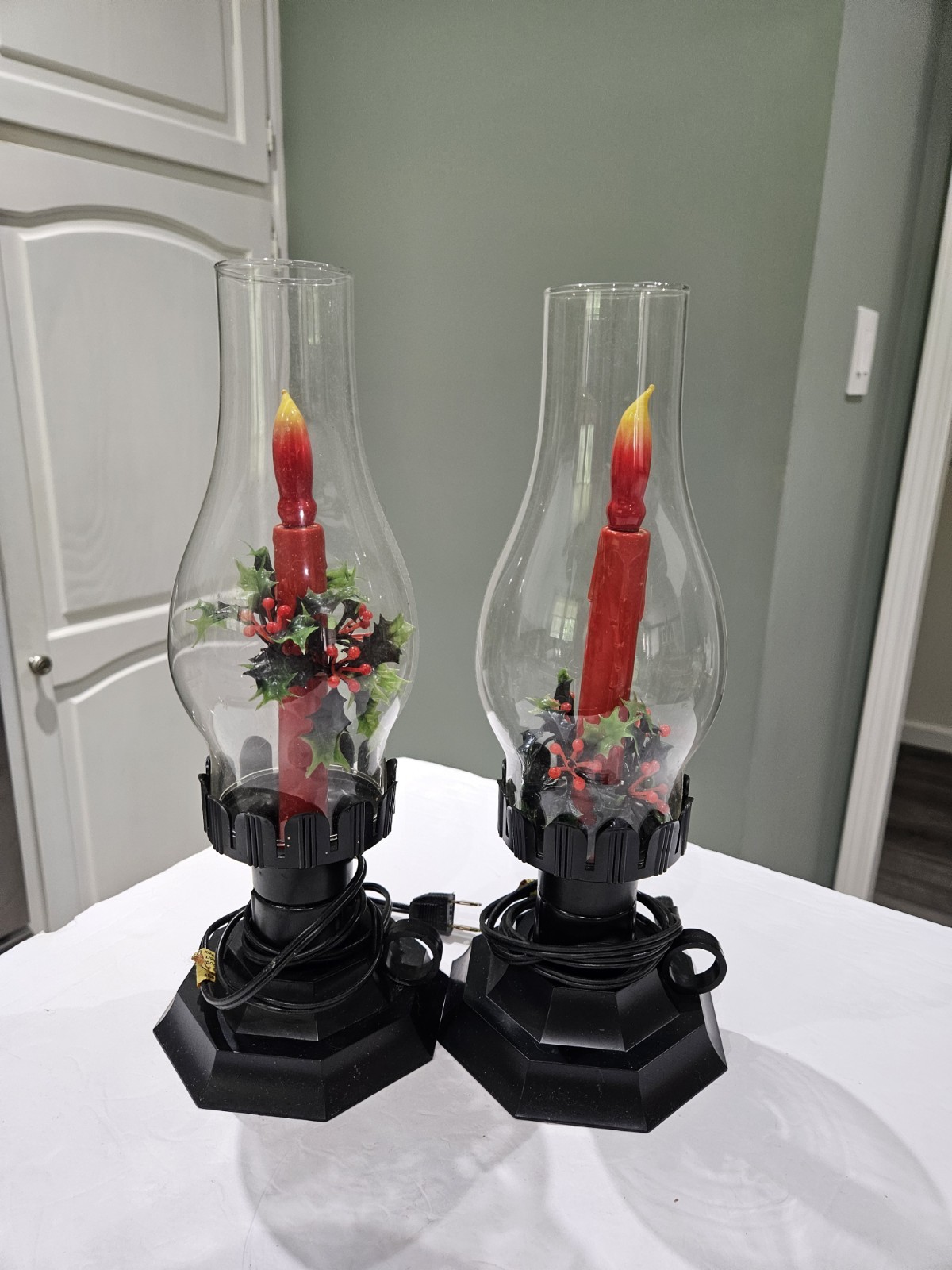 Vintage GEM Electric Christmas Candle Lamp Set of 2 Cat No. 129 New in Box NOS
