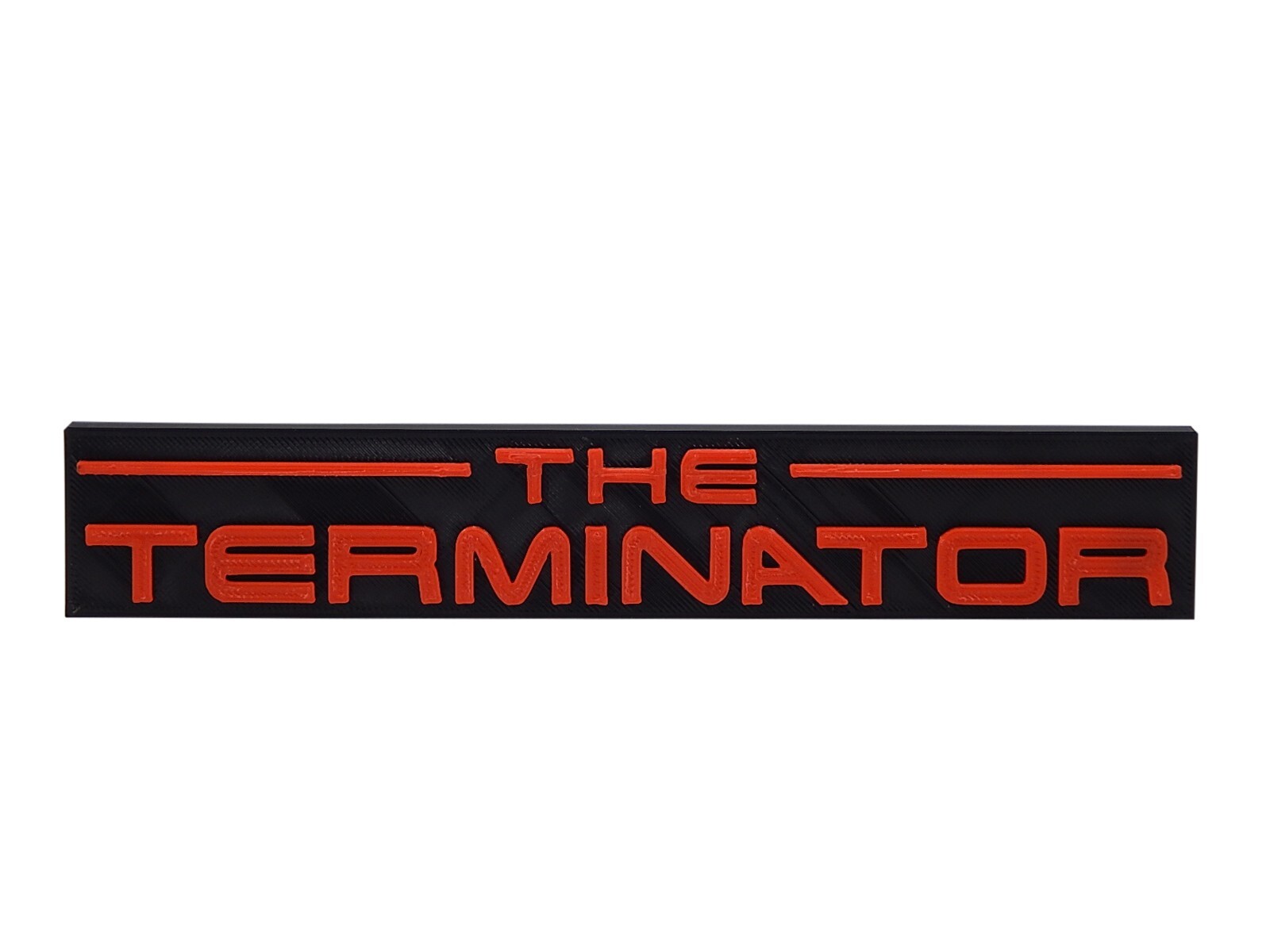 The Terminator Movie 3D Logo Shelf Sign Display Wall Desk Art 8″ x 1 3/8″ x 3/8″