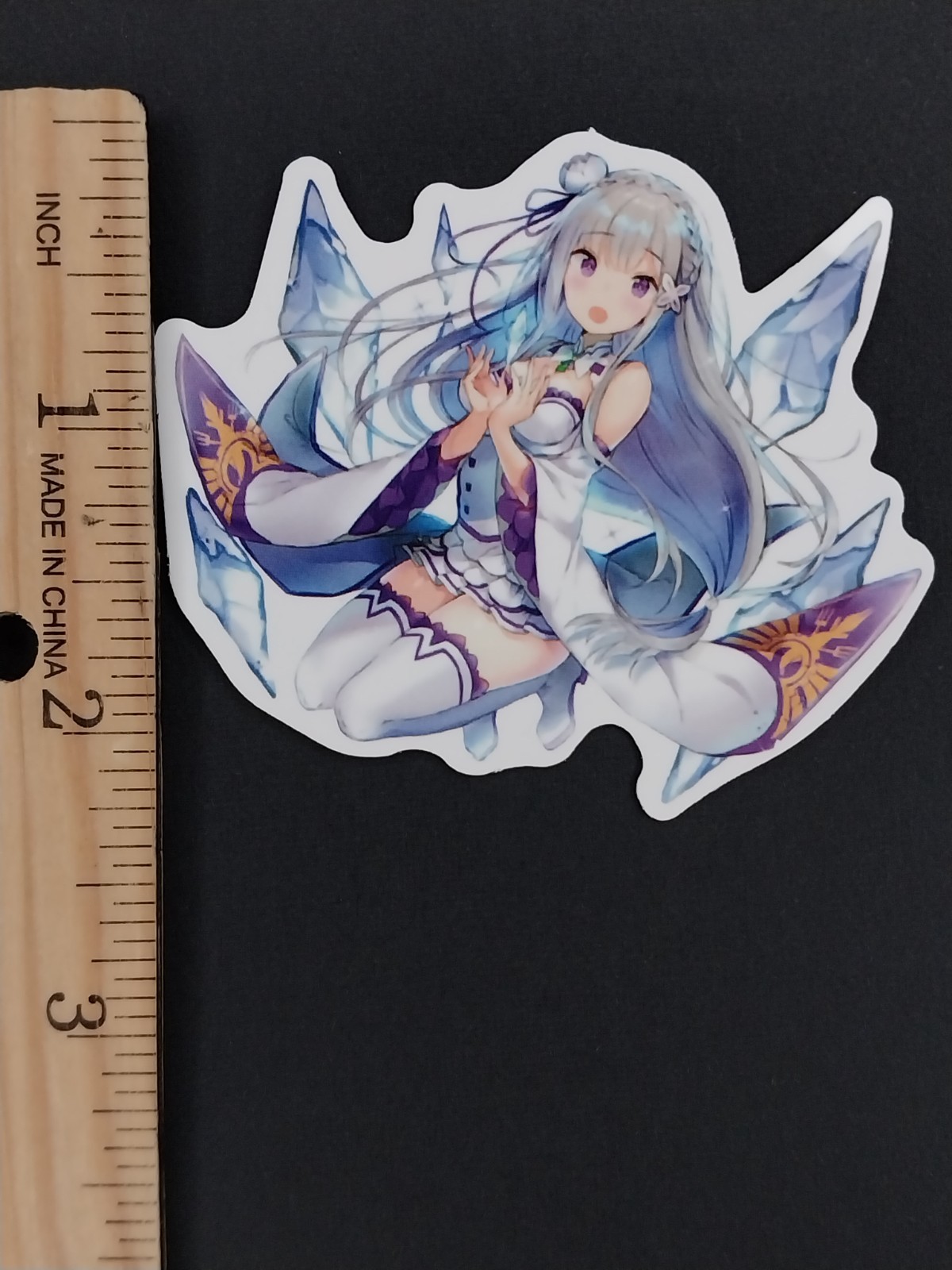 Re:Zero Anime Sticker Rem Ram Emilia Waifu Waterproof Vinyl Phone Case Laptop