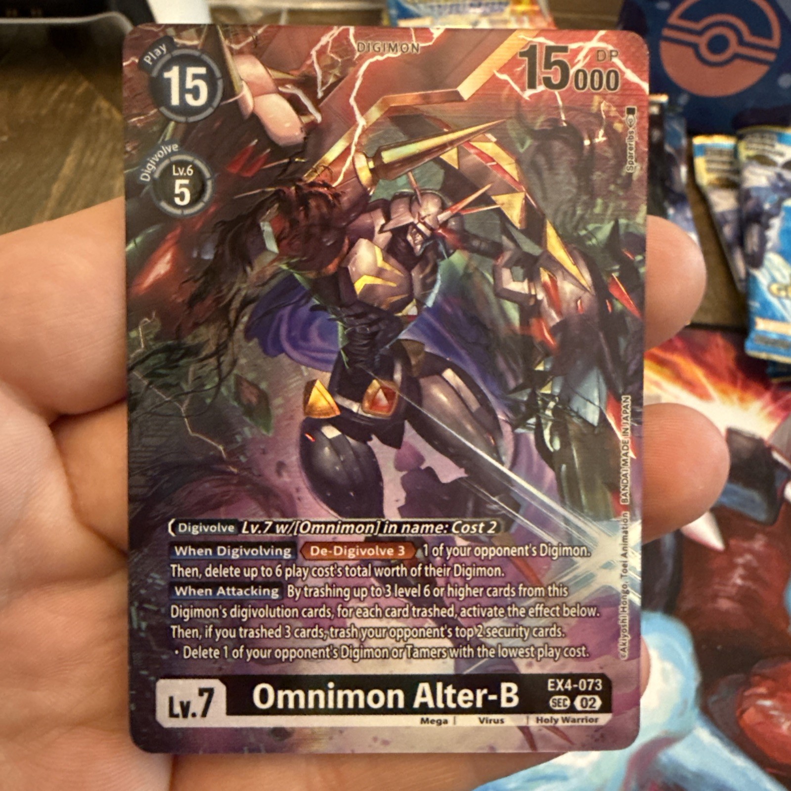 Digimon Card – Omnimon Alter-B EX4-073 Alt