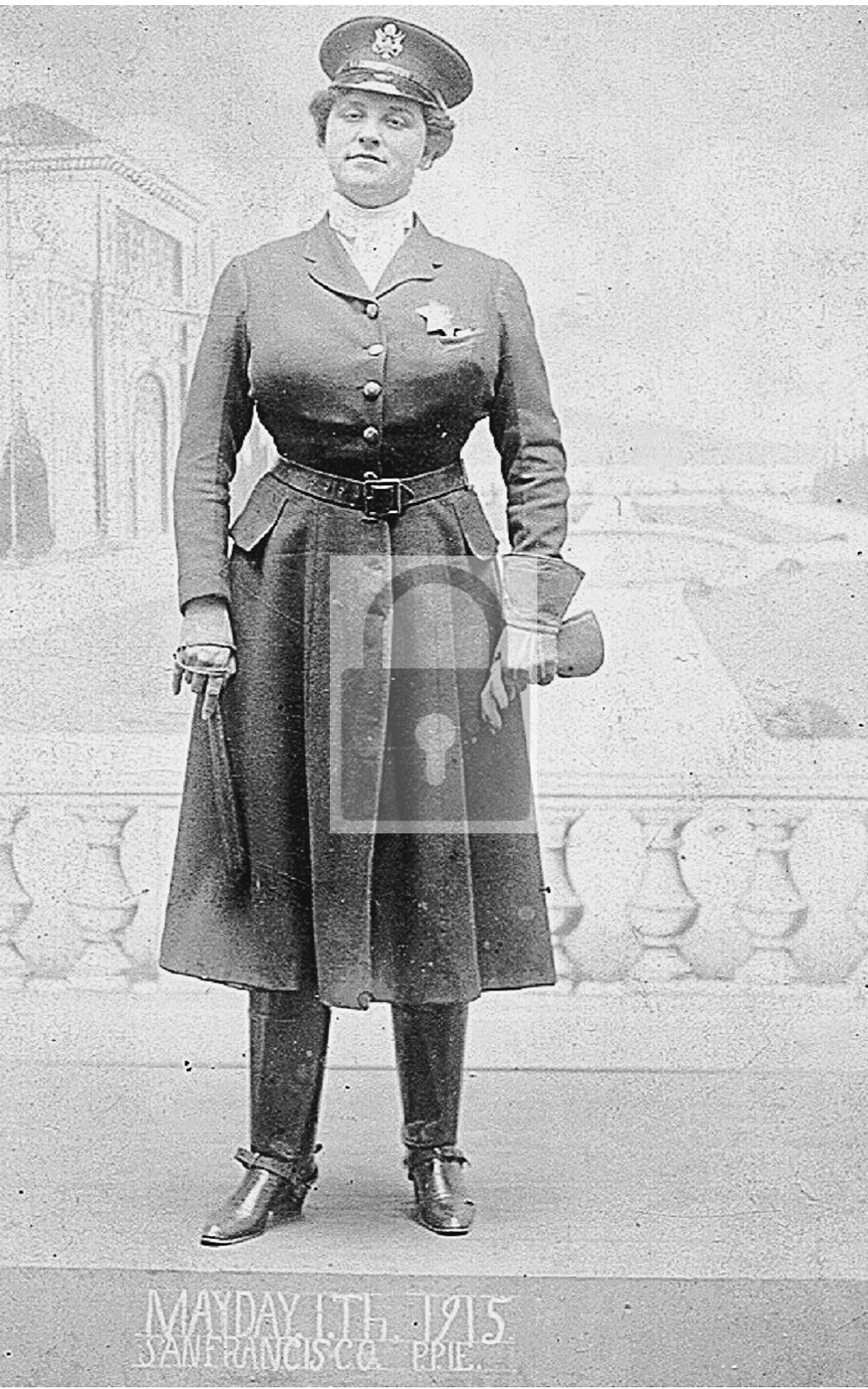 Police Woman Pan Pacific Exposition San Francisco California CA – Reprint