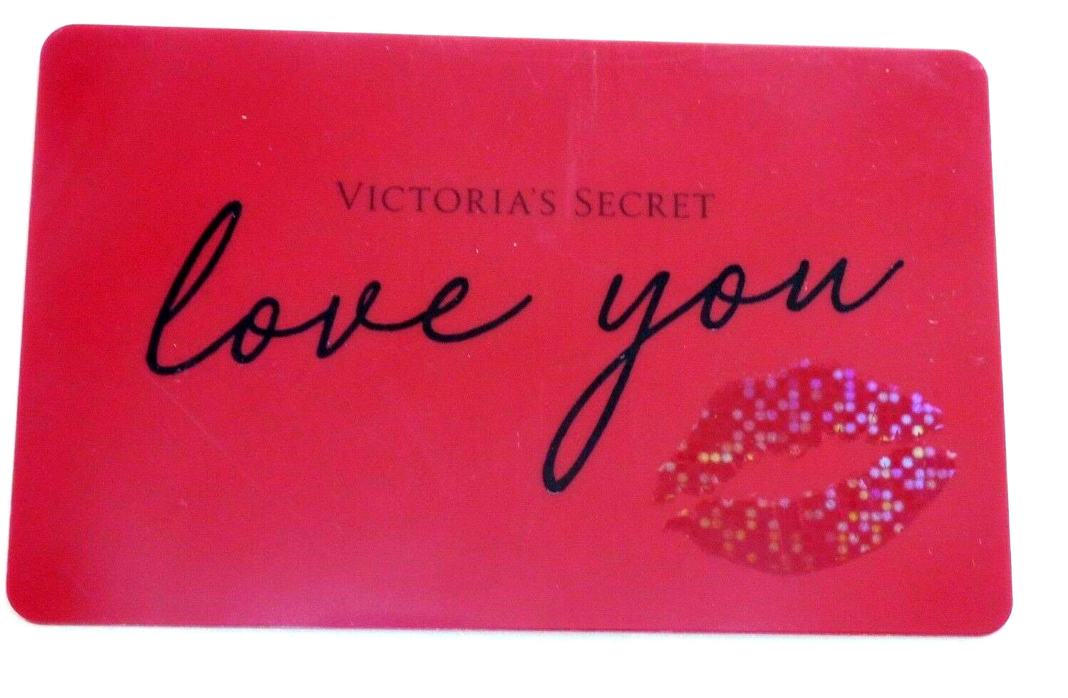 Victoria’s Secret Gift Card – Love You Lips – Sparkle – Collectible – No Value