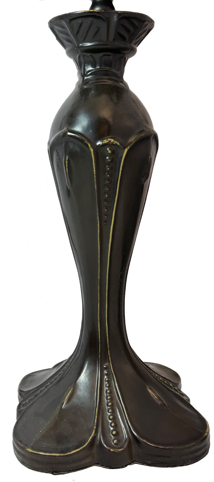 Medium Tulip Lamp Base – Antique Bronze Finish 20.5″