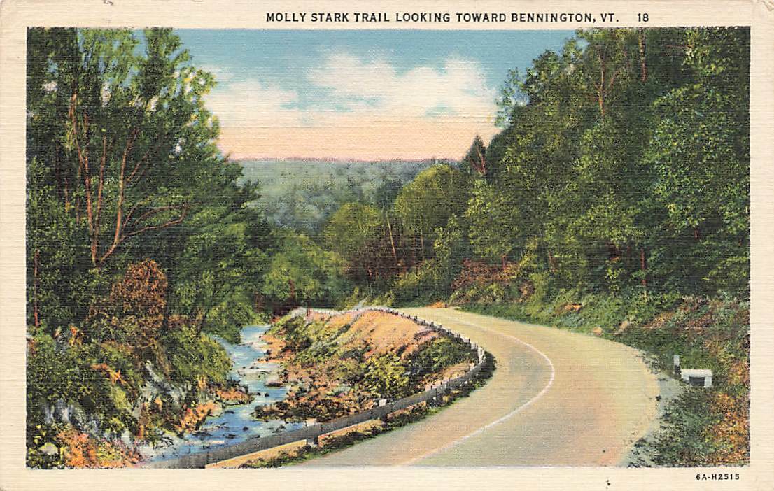 Molly Stark Trail Looking Toward Bennington VT 1937 Vintage P35