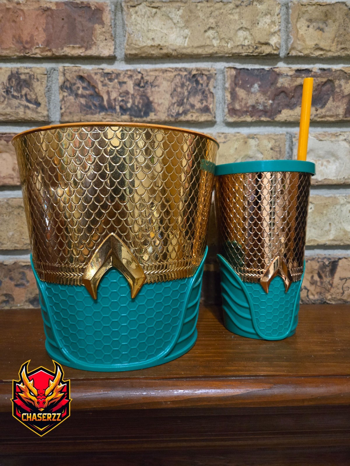 AMC Exclusive Aquaman Lost Kingdom Popcorn Bucket and Tumbler Cup NEW