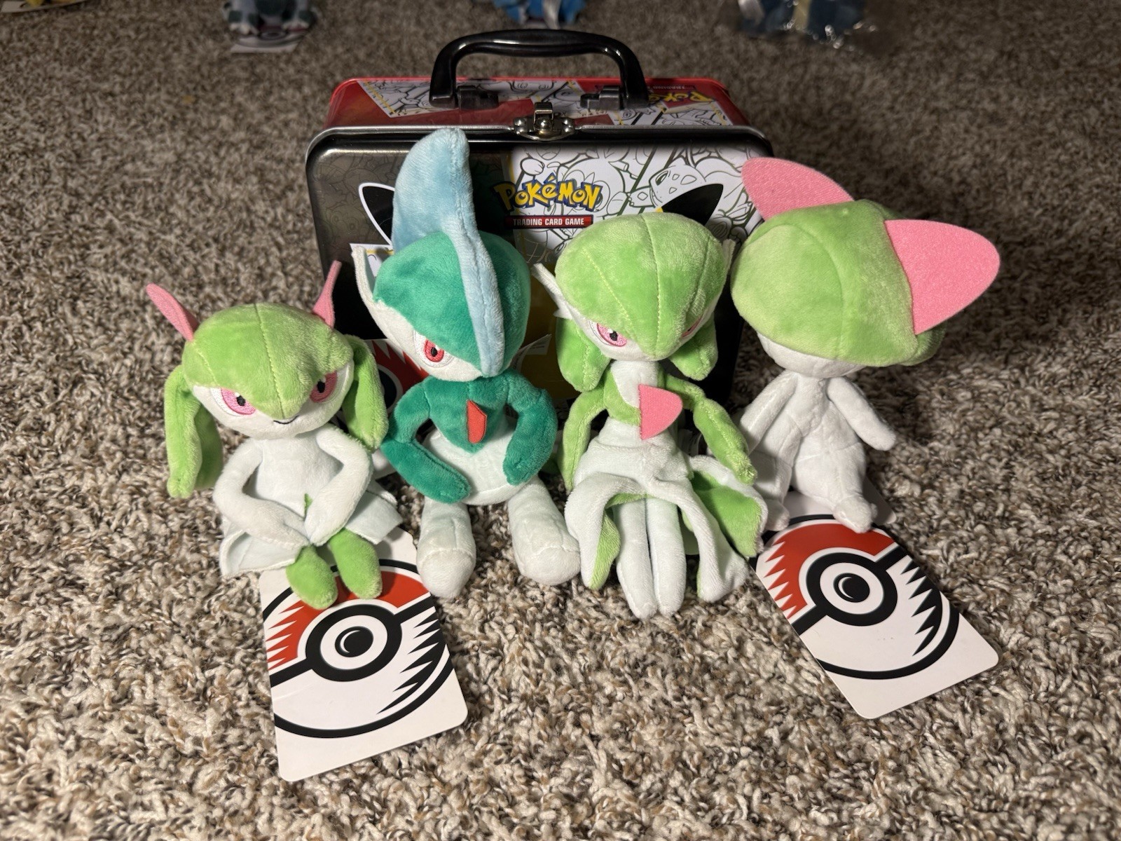Ralts, Kirlia, Gardevoir & Gallade Set Of 4 Pokemon Center Sitting Cuties Plush