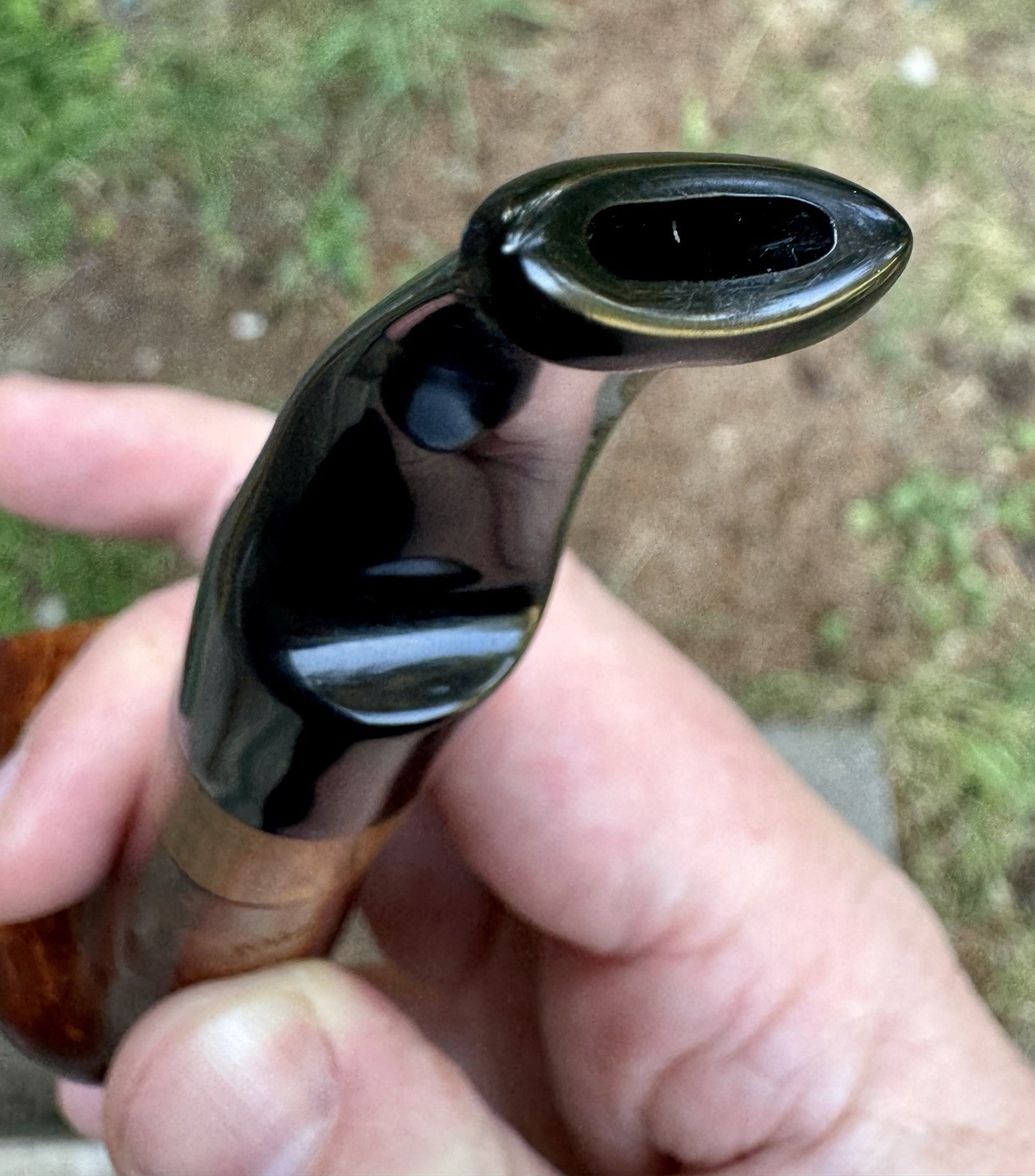 *Elite Engineering* Richard Friedman Reverse Calabash Bent Apple Estate Pipe