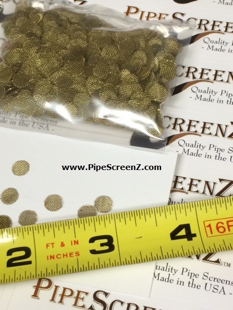NEW SIZE!!! 1/4″ Size(0.25″)(6.35 mm) Brass Pipe Screens 1000 Count PipeScreenZ™