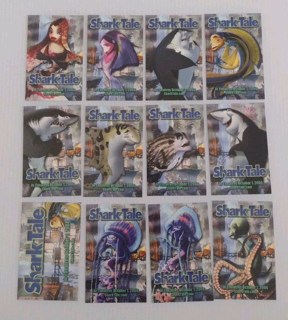 Shark Tale the Movie Promo 12 Card Set Dream Works