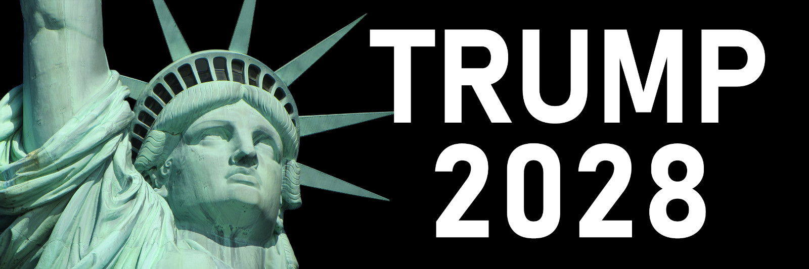Trump 2028 Magnet Large 3×9 Bumper Sticker Size Magnet President Trump 2028