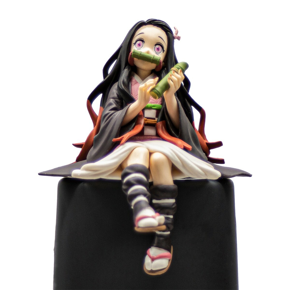 New Demon Anime Slayer statue Perching Noodle Stopper Action Figure Toy Nezuko