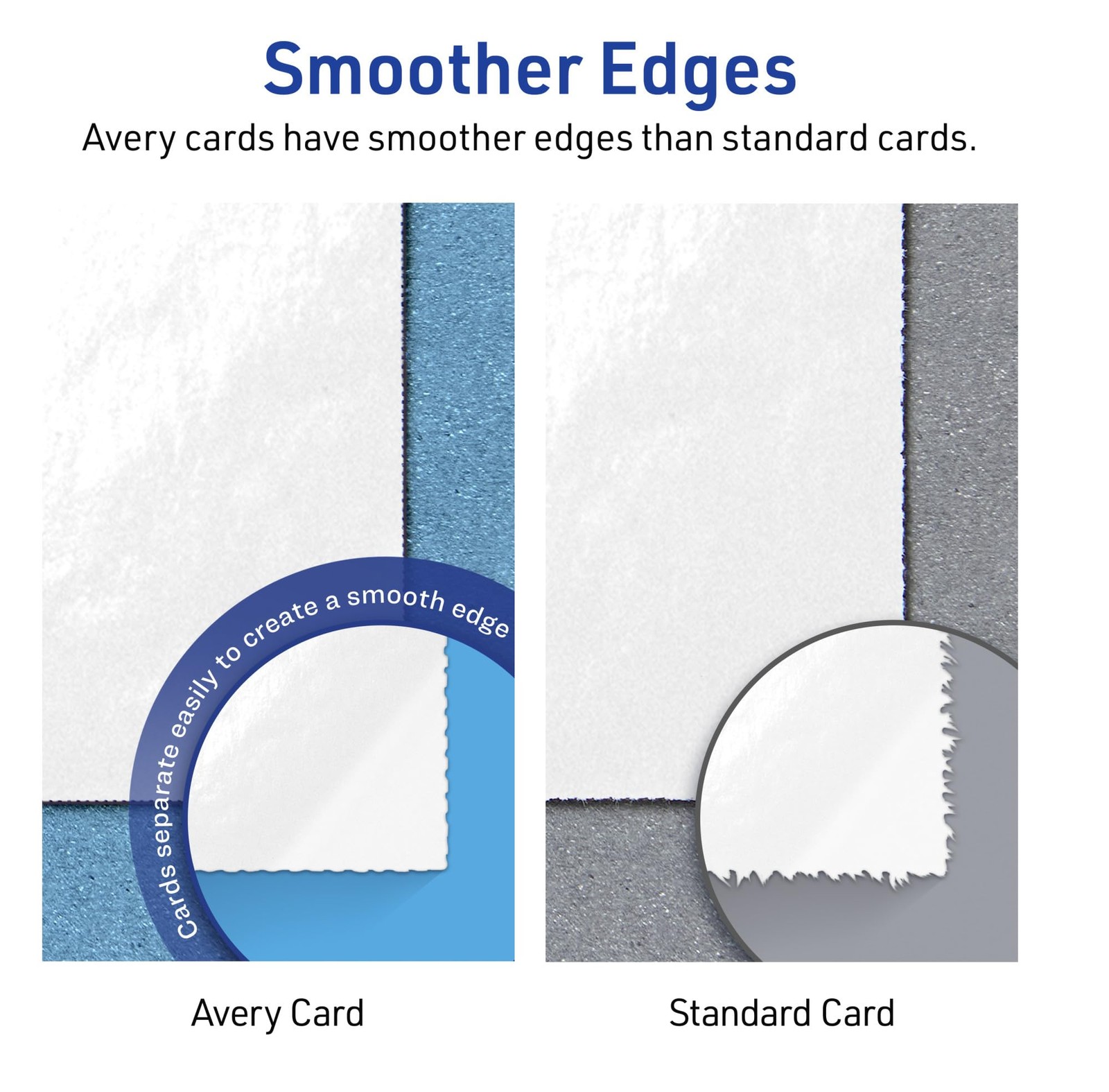 Avery Printable Rectangle Place Cards Sure Feed Technology 1-7/16 X 3.75 Glossy