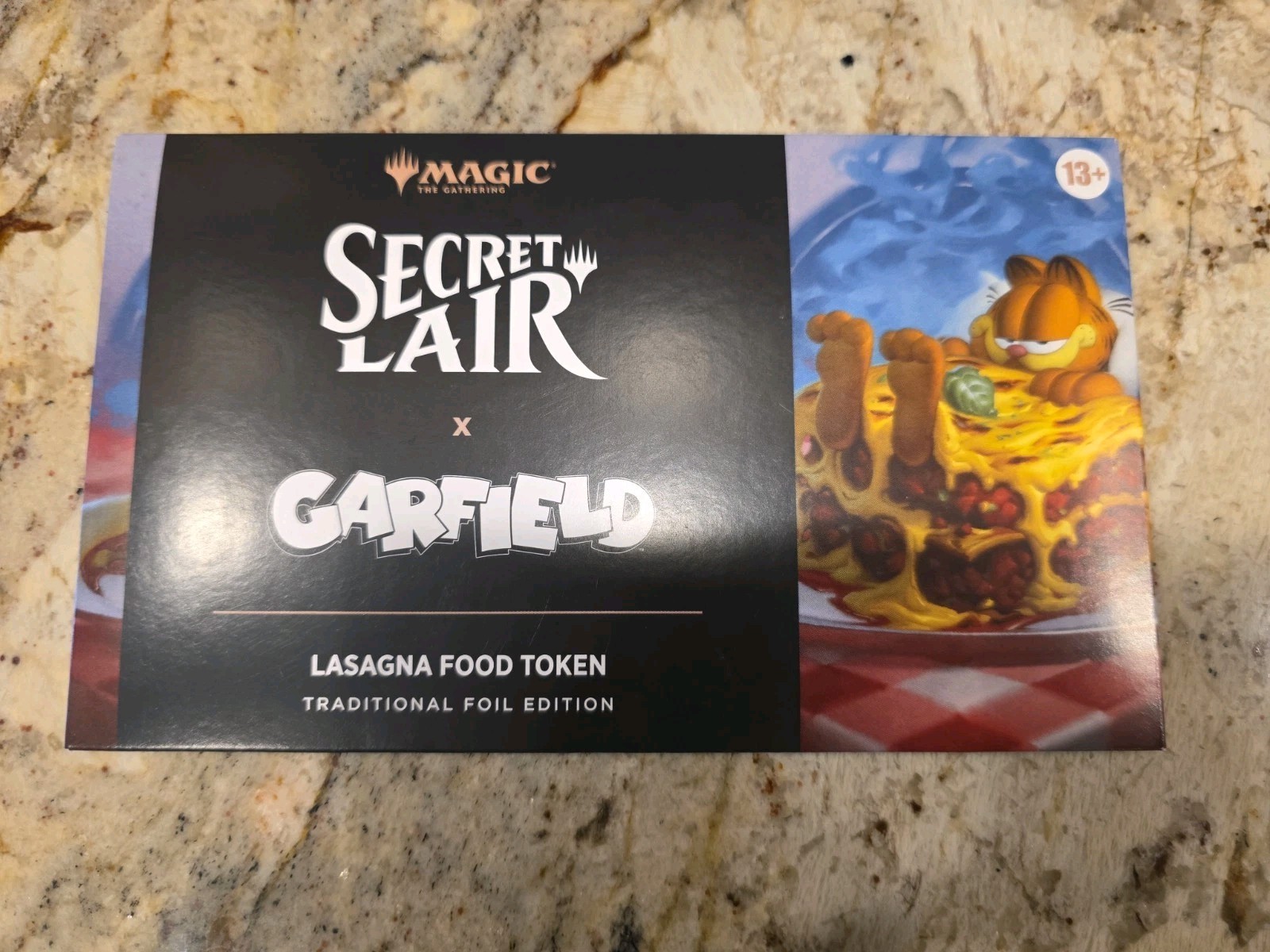 MTG Secret Lair X Garfield Lasagna Food Token Traditional Foil