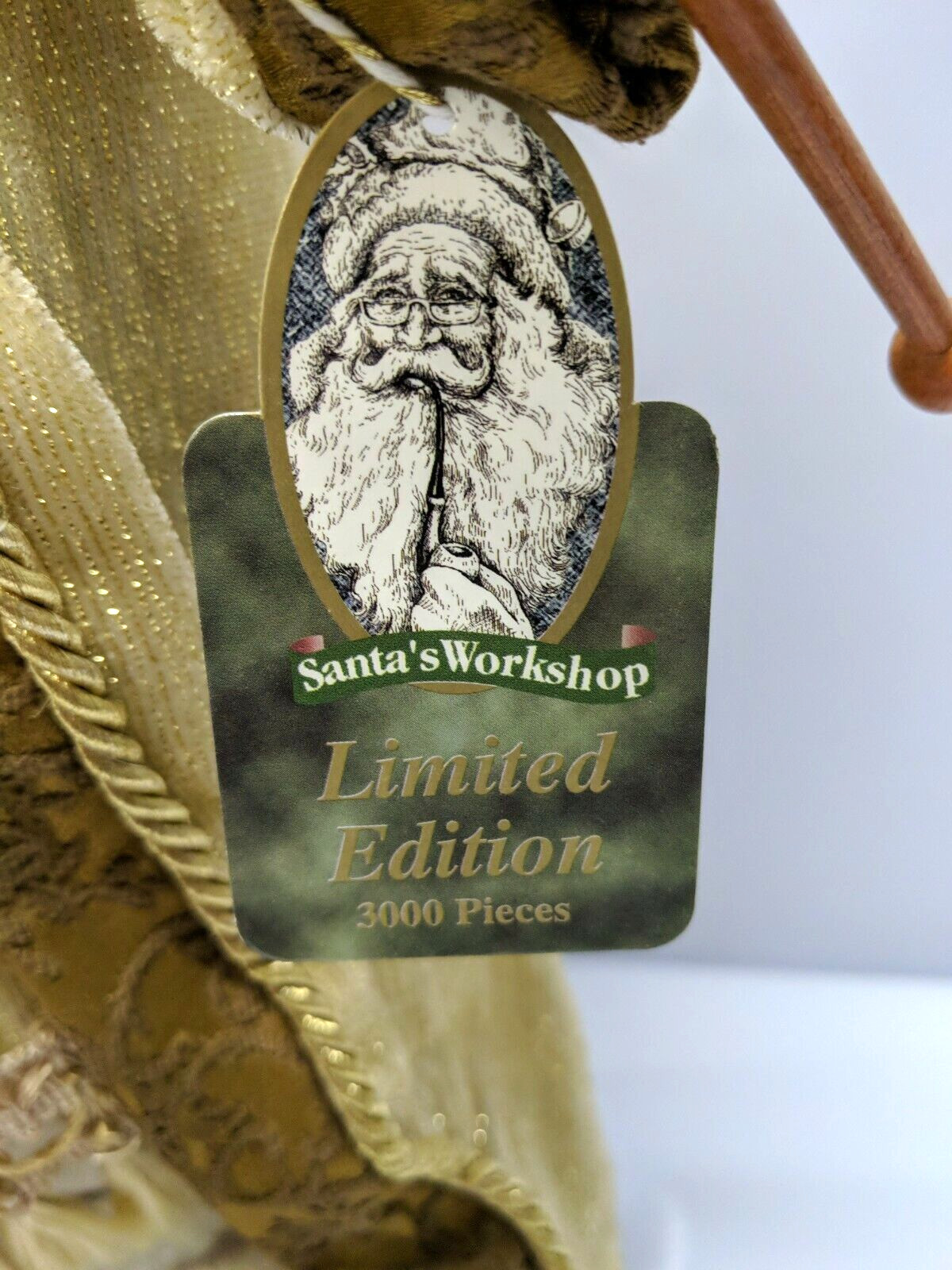 VIN 21″ Inch Handcrafted Santas Workshop Santa/Gold/Christmas Xmas Holiday decor