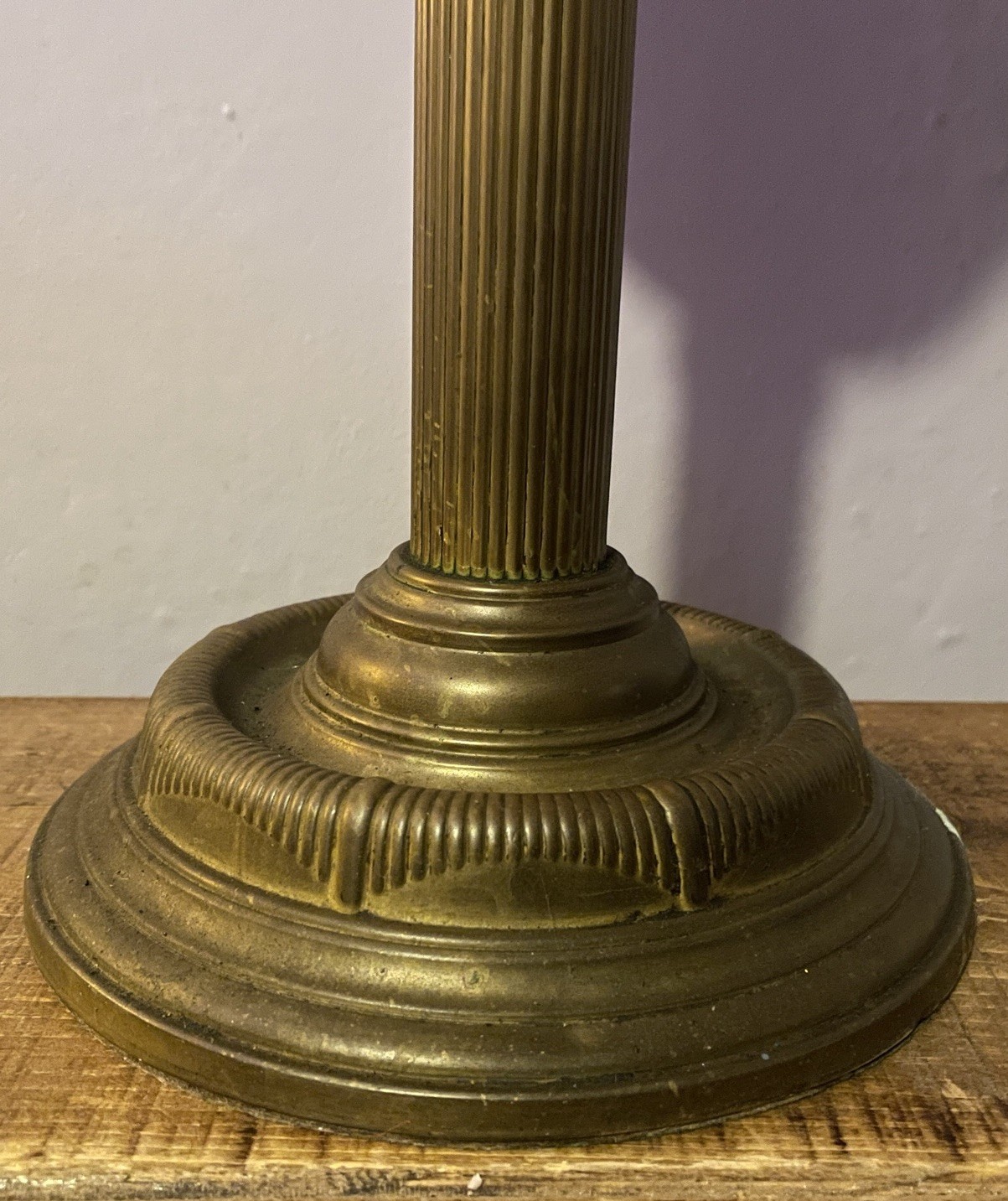 Original Victorian Thermidor Belge In Lux Way Brass Centre Draft Oil Lamp 1884