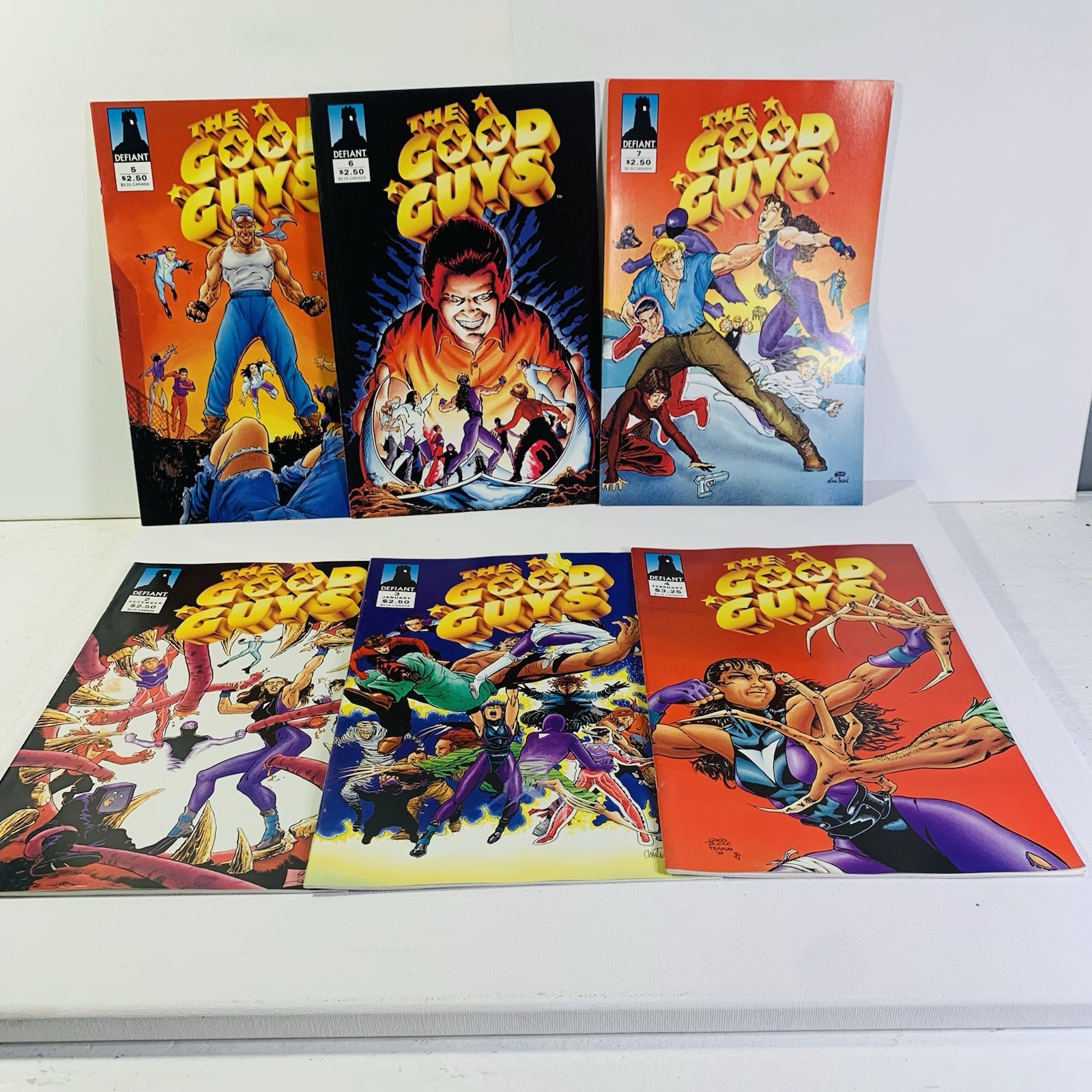 The Good Guys #2-7 1993 Defiant Comics Lot of 6 Comics