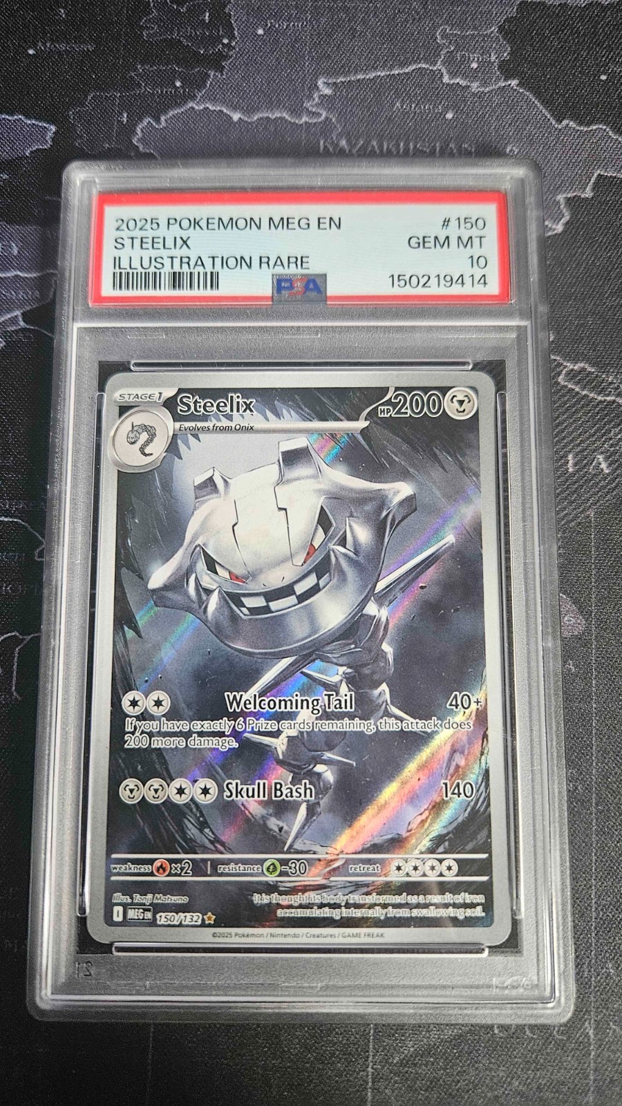 Steelix 150/132 | Mega Evolutions | PSA 10 Gem Mint Illustration Rare