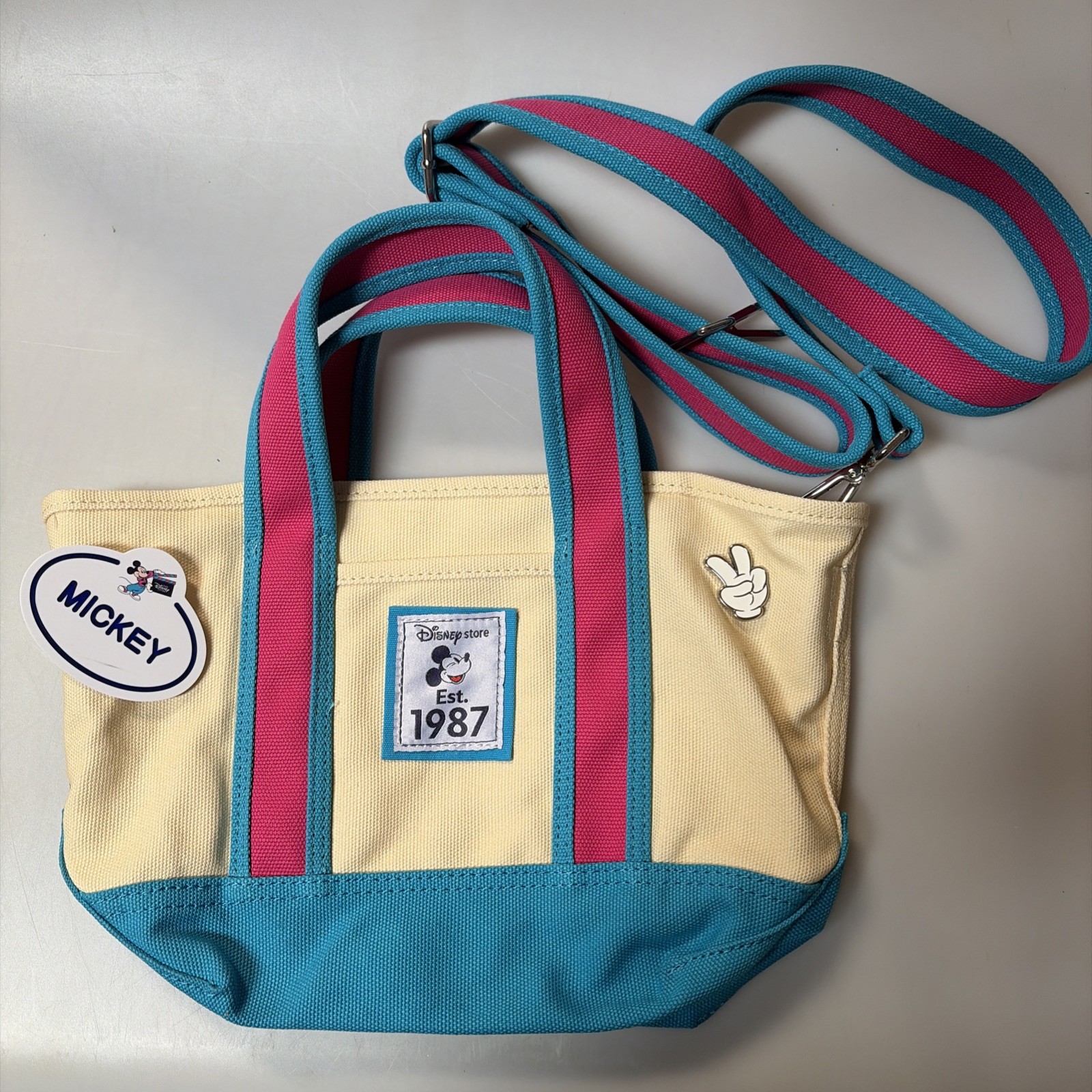 Mickey Mouse Disney Store Est. 1987 Exclusive Mini Canvas Tote Bag