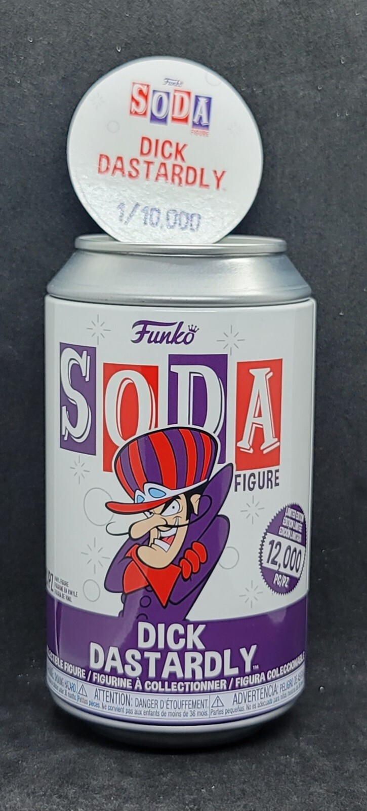 Funko Soda DICK DASTARDLY Figure Wacky Races Cartoon Character