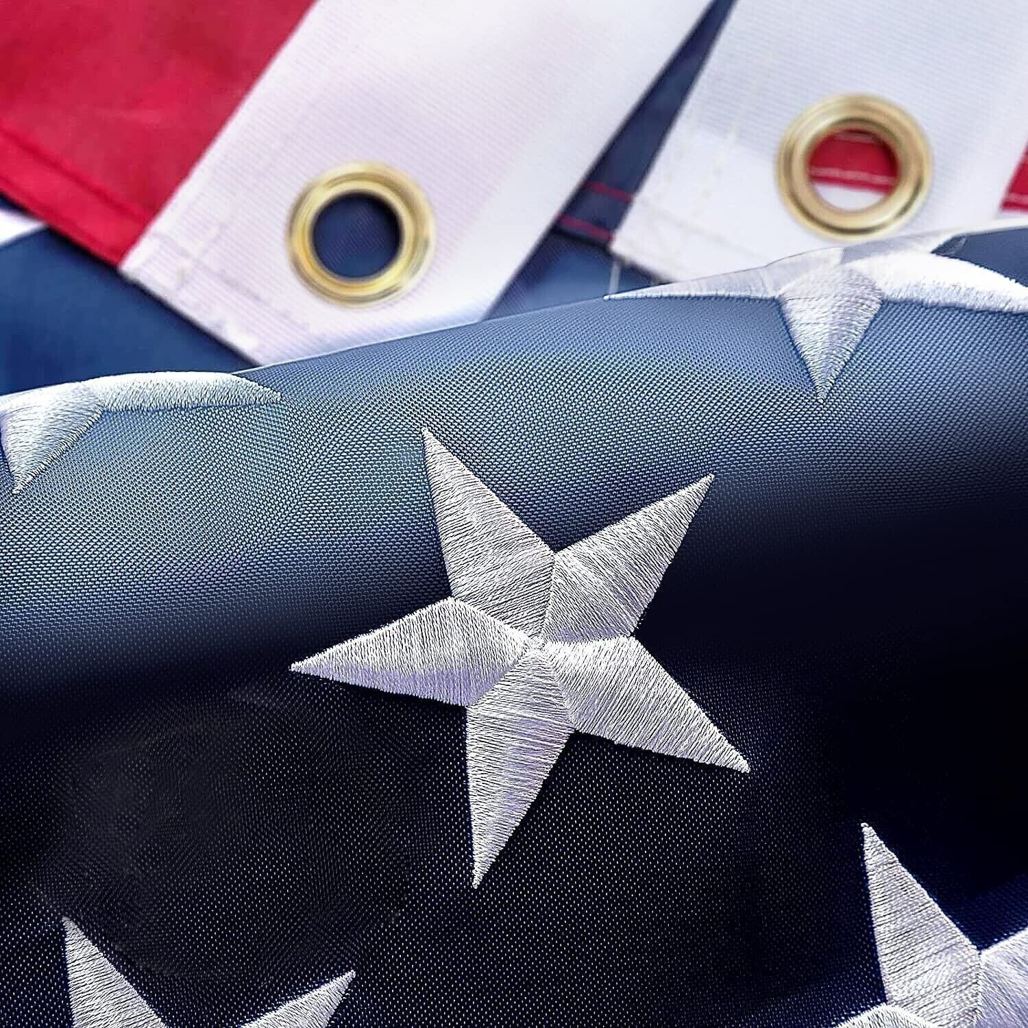 3×5 ft US American Flag Heavy Duty Embroidered Stars Sewn Stripes Grommets Nylon