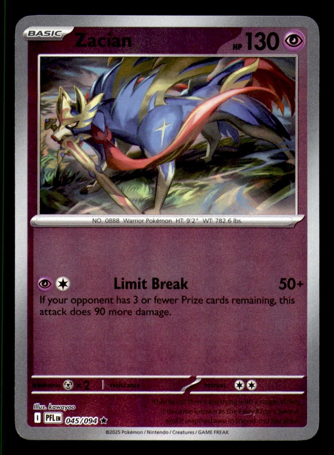 ME02: Phantasmal Flames #045/094 Zacian