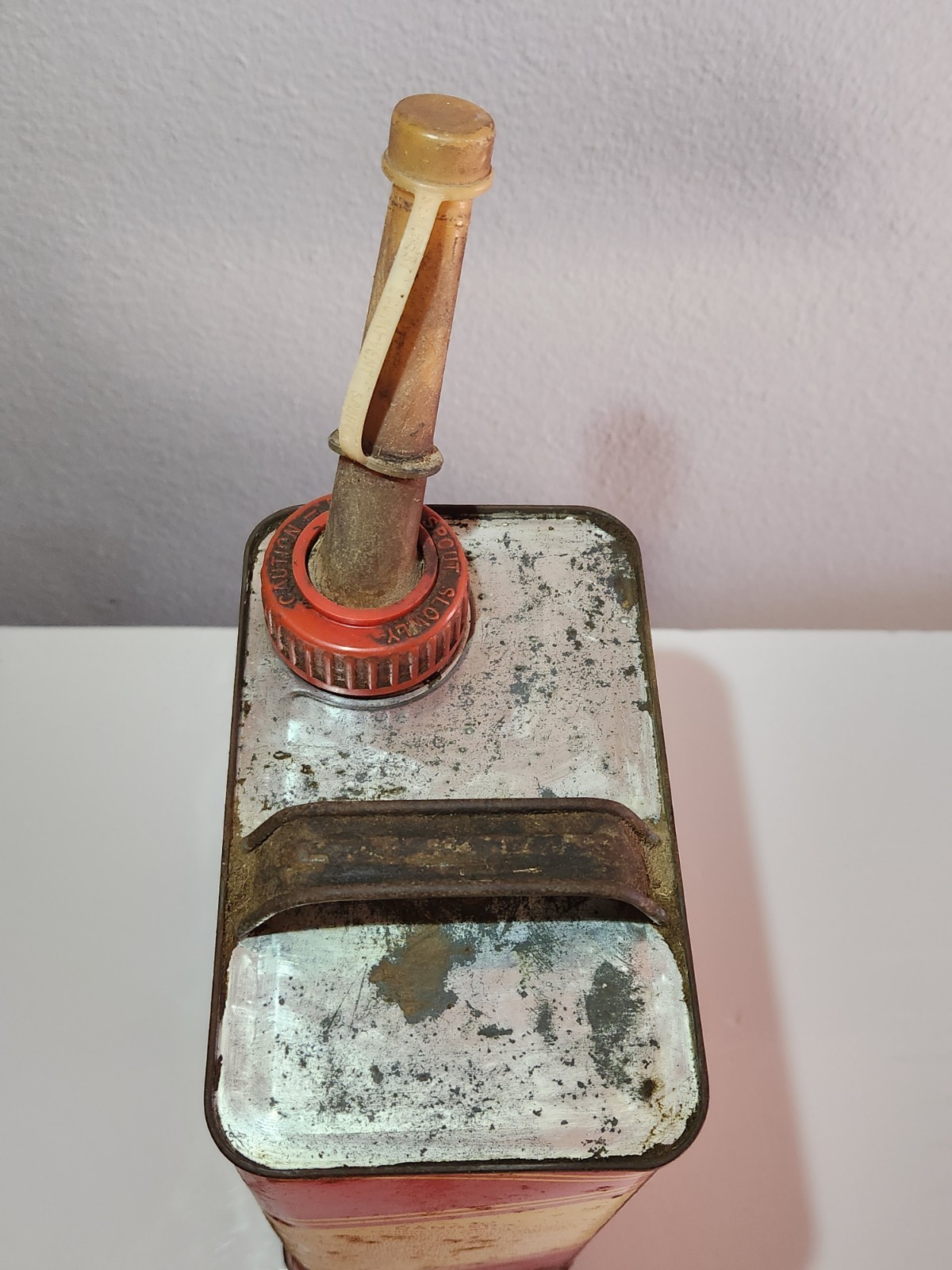 Stancan Gasoline Can Standard Container Co Car USA Movie Prop Empty Vintage