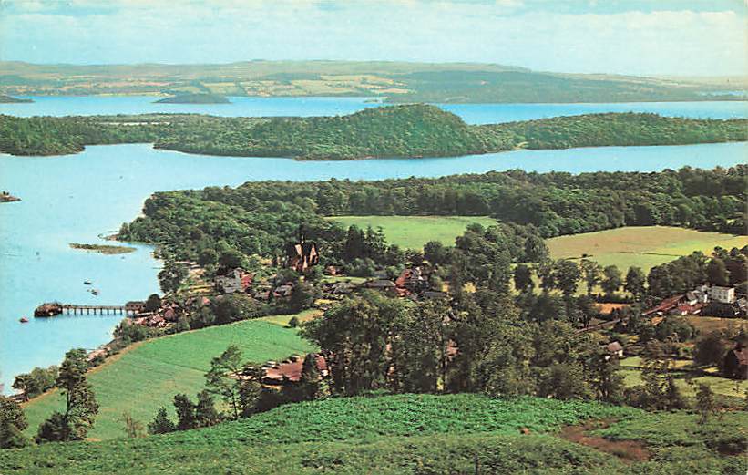 Old Postcard Loch Lomond and Luss from Strone Hill unused postcard E3552i