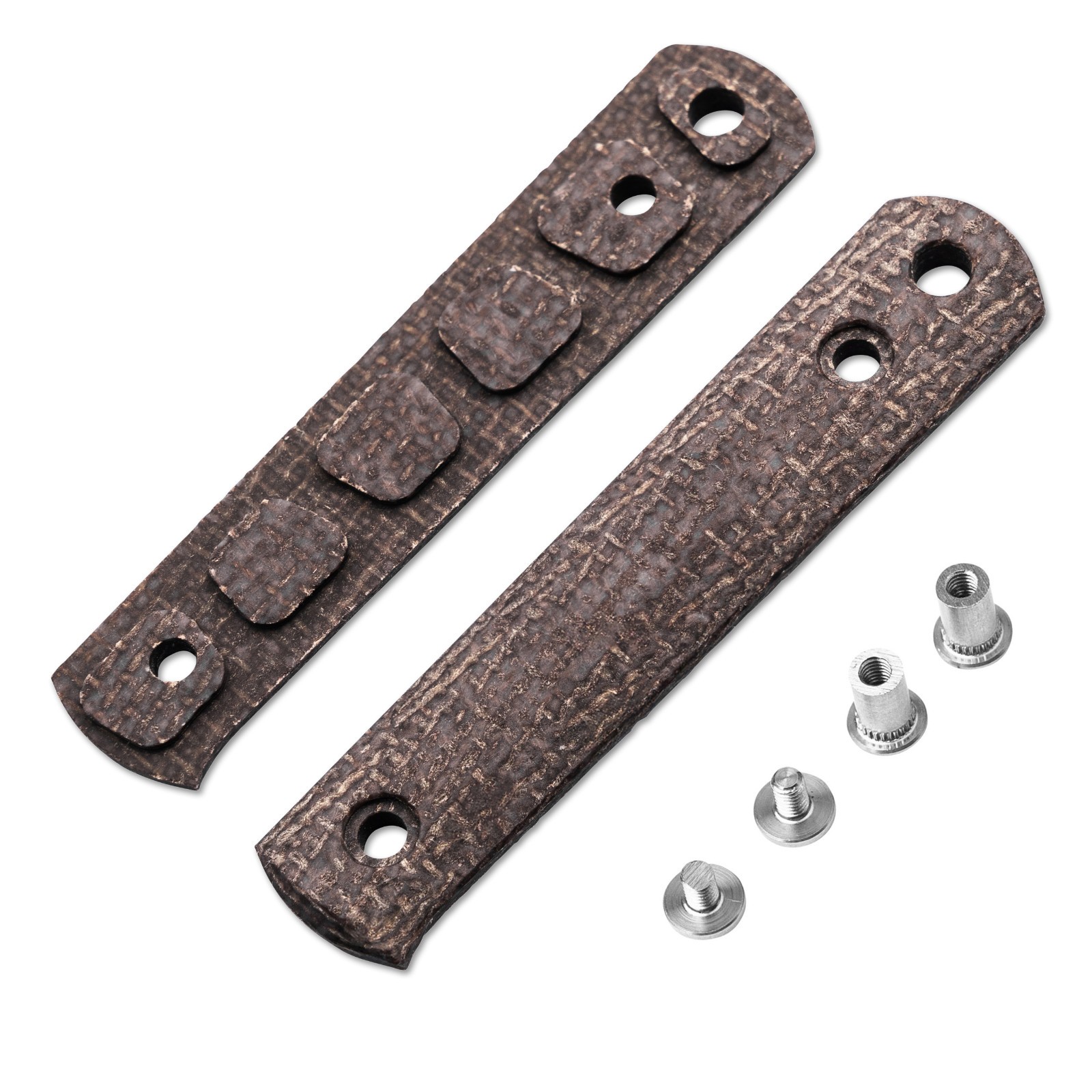 BOKER BFF Packlite Handle Scales Jute Micarta Bison Smooth Brown Cachas 190686