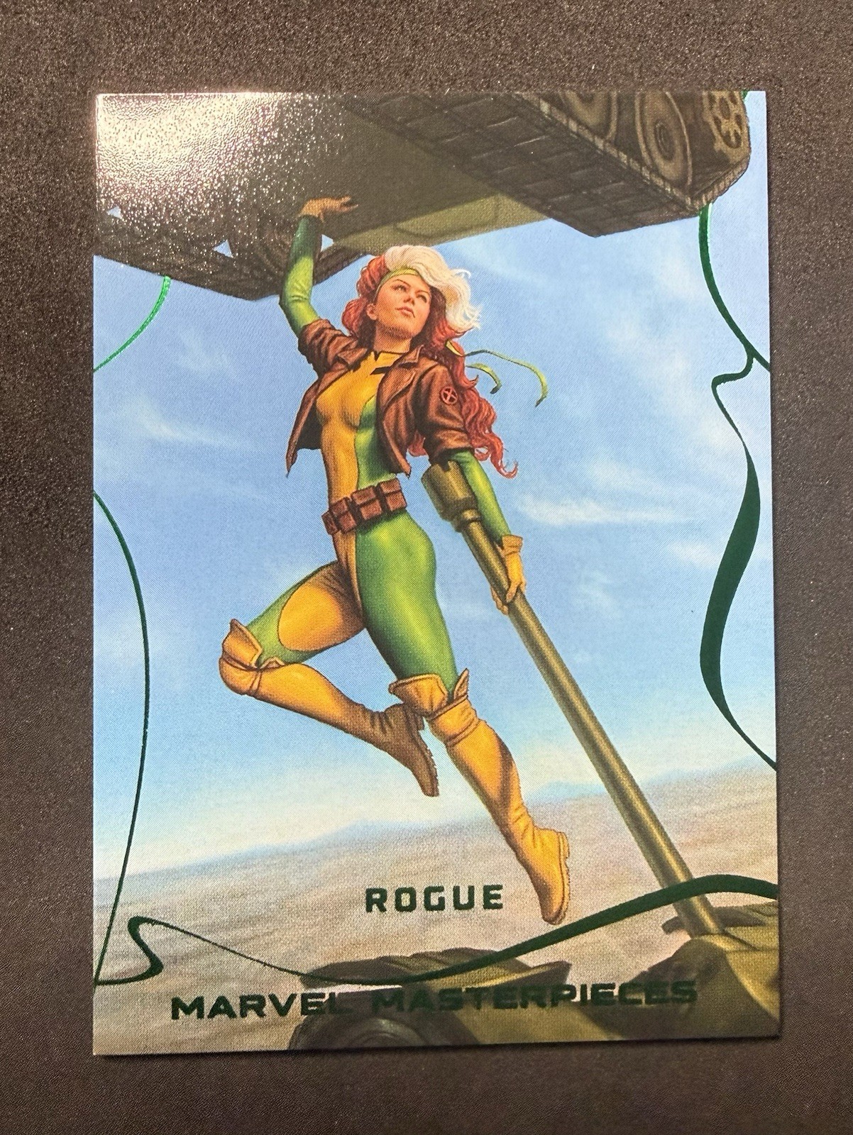 2022 Upper Deck Marvel Masterpieces Emerald Green Foil /25 Rogue #60