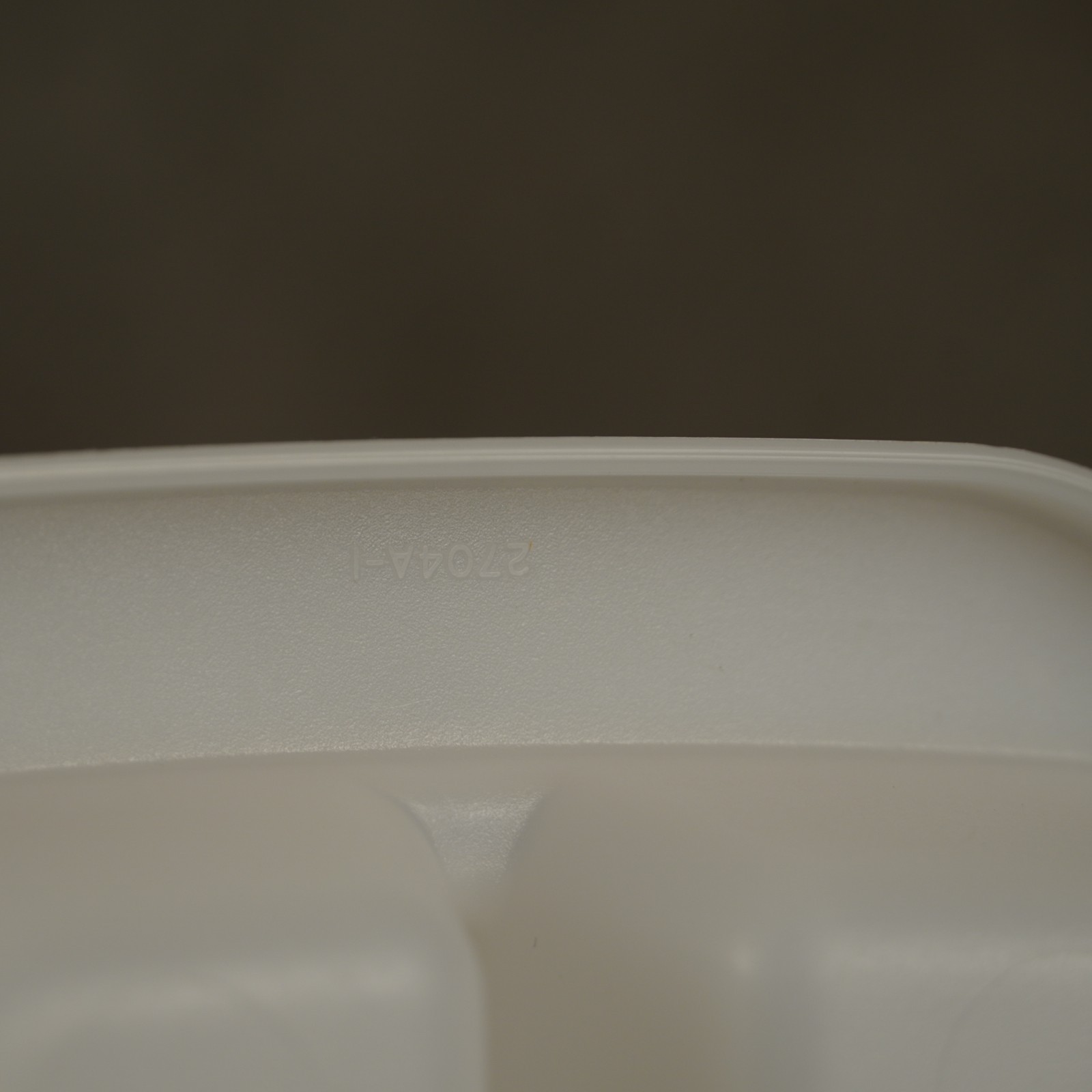 Tupperware Ice Cube Tray Harvest Purple Lid White Tray Vintage Freezer Container