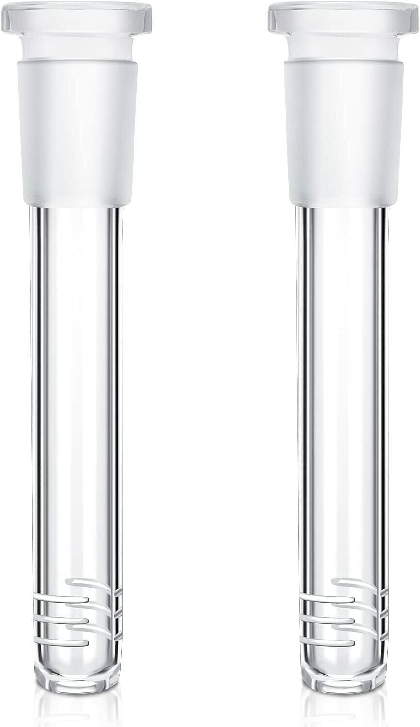 2PACK 4.75in Glass Downstem fit 14mm Male Bowl for 8”/9”/10”/12”Filter Bong