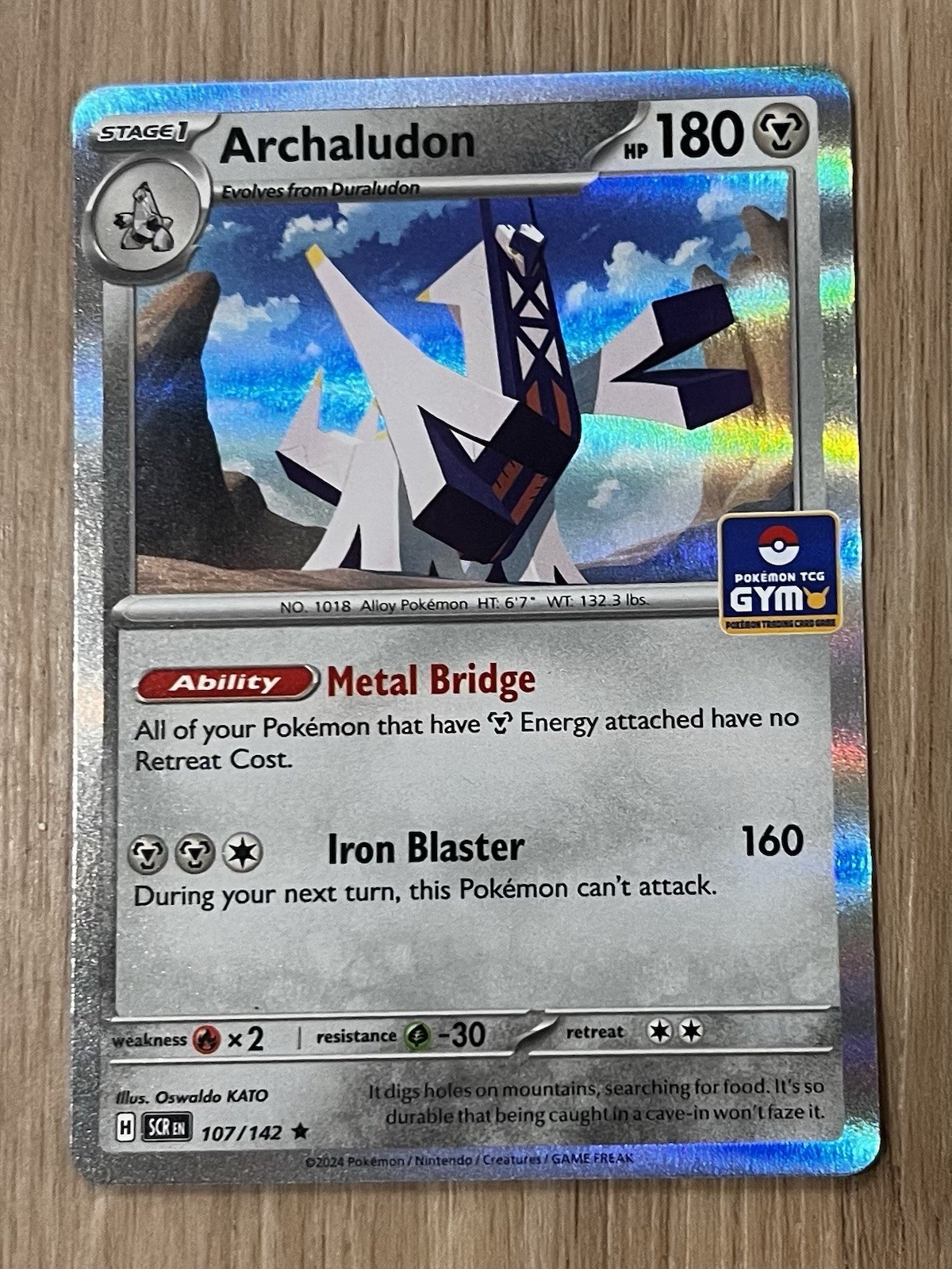Archaludon 107/142 Asia Exclusive GYM Promo Pokemon TCG