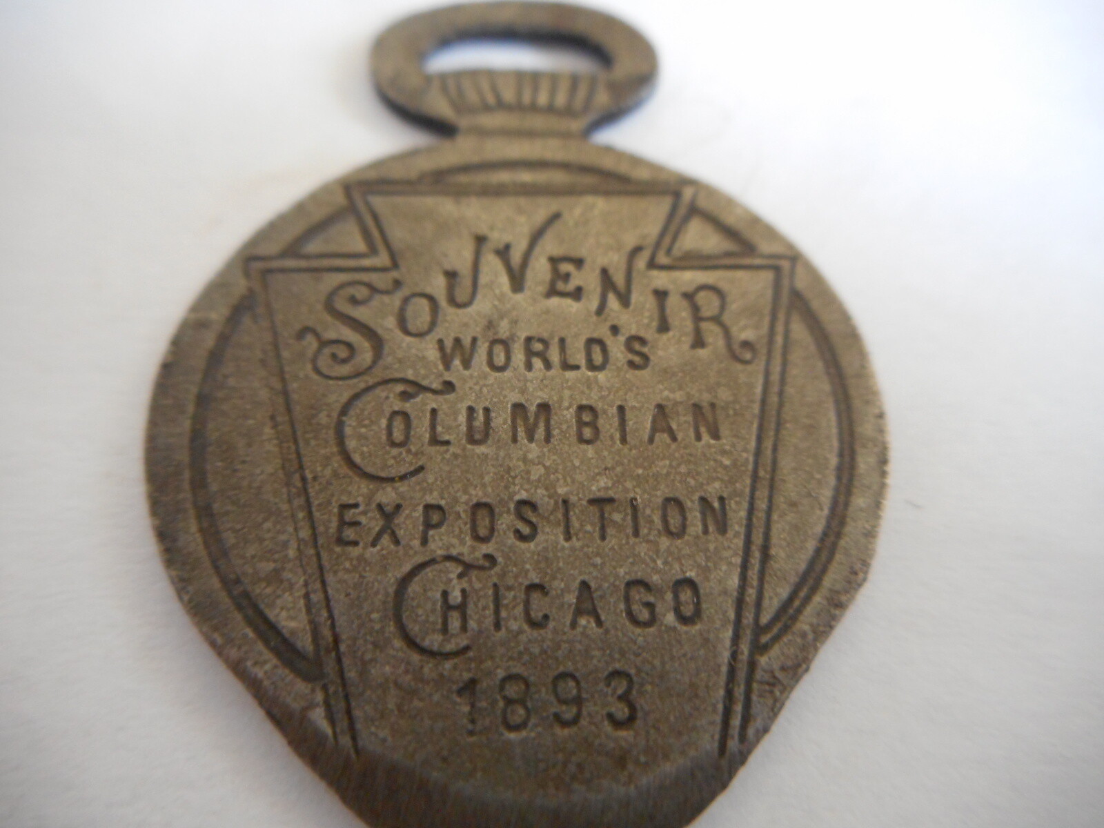 Keystone Pocket Watch Case Opener from Columbian Exposition 1893 (REPRO)