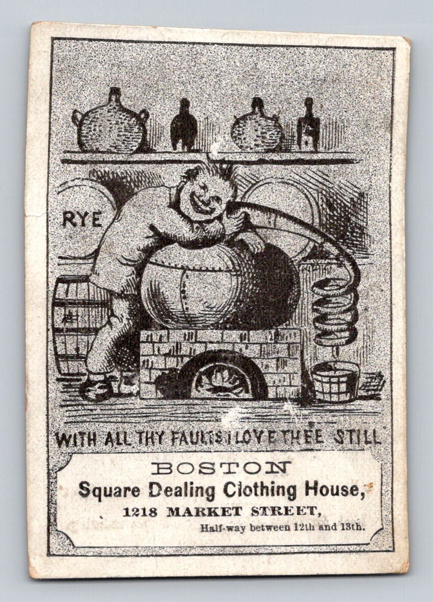 Happy Man Loves Hugs Thee Still Pun Rye Alcohol Clothing House Boston P32