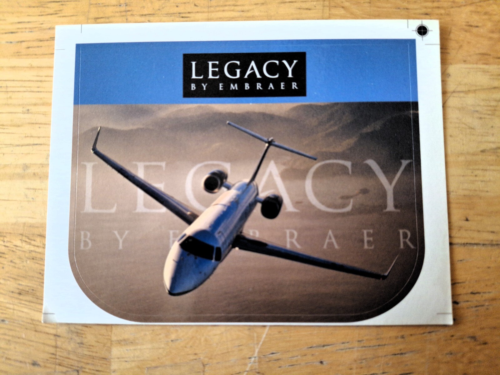 EMBRAER STICKER LEGACY 4in x 3 1/4in
