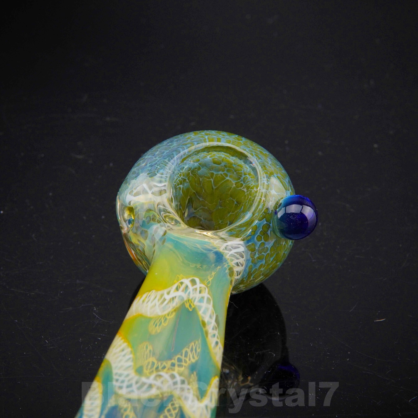 4.5 inch Handmade Thick Color Changing Green Tobacco Smoking Bowl Pipes